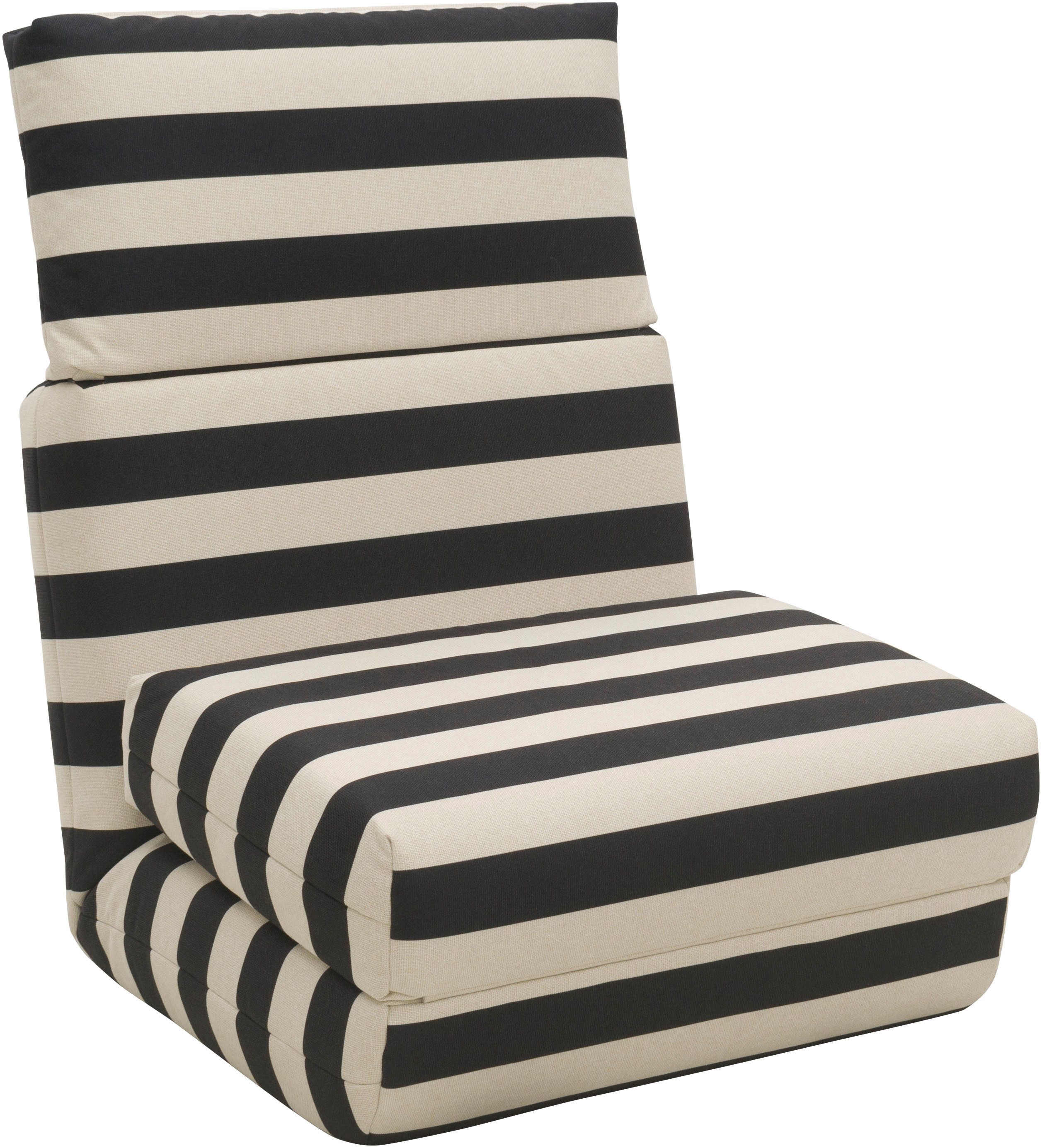 LeGer Home by Lena Gercke Fauteuil Amara Slaapstoel uitklapbaar, bedstoel, met rastering