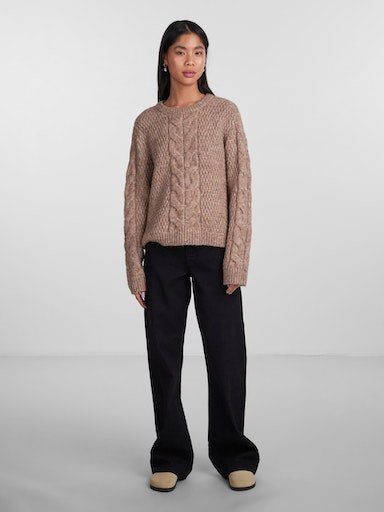 pieces Gebreide trui PCNINA LS O-NECK KNIT NOOS BC