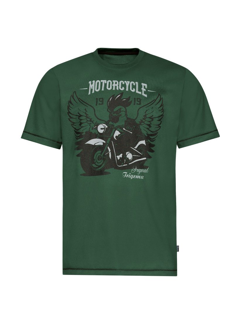 Trigema T-shirt TRIGEMA T-shirt met grote motorfiets-printmotief (1-delig)