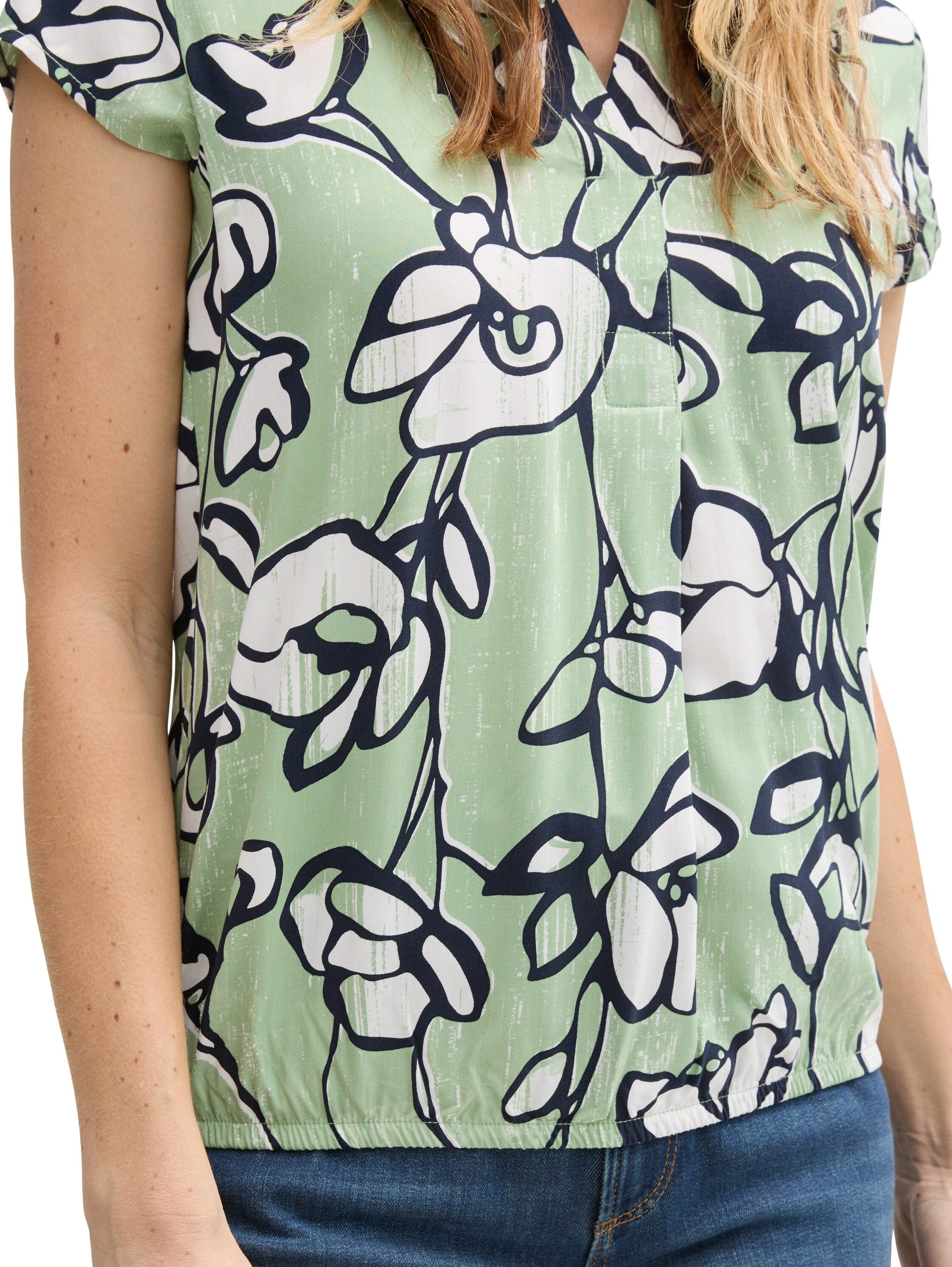 Tom Tailor Blouse met korte mouwen met grafisch patroon