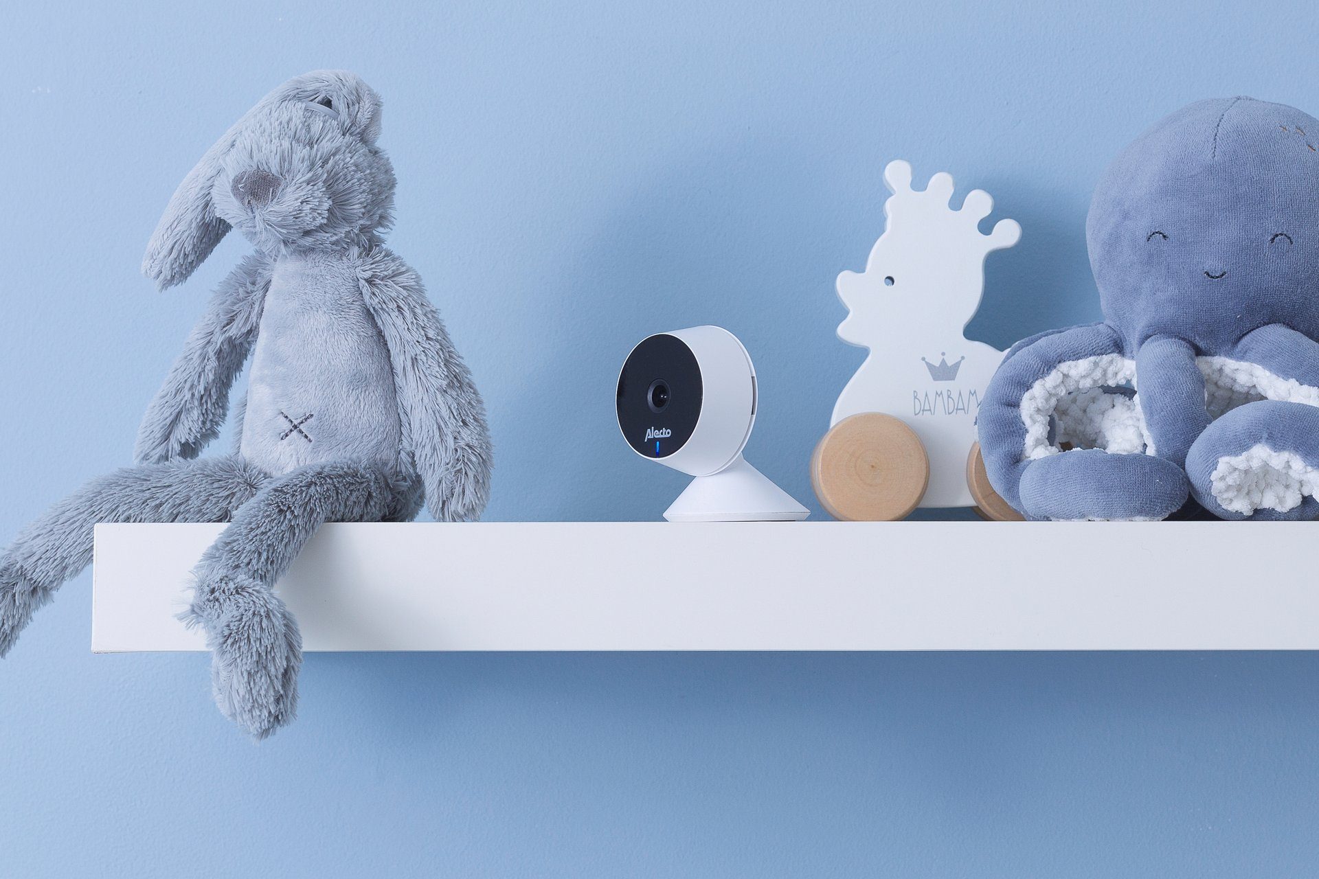 Alecto Video-babyfoon SMARTBABY5 - WLAN babyfoon met camera met feedbackfunctie, smart life-app voor ios en android