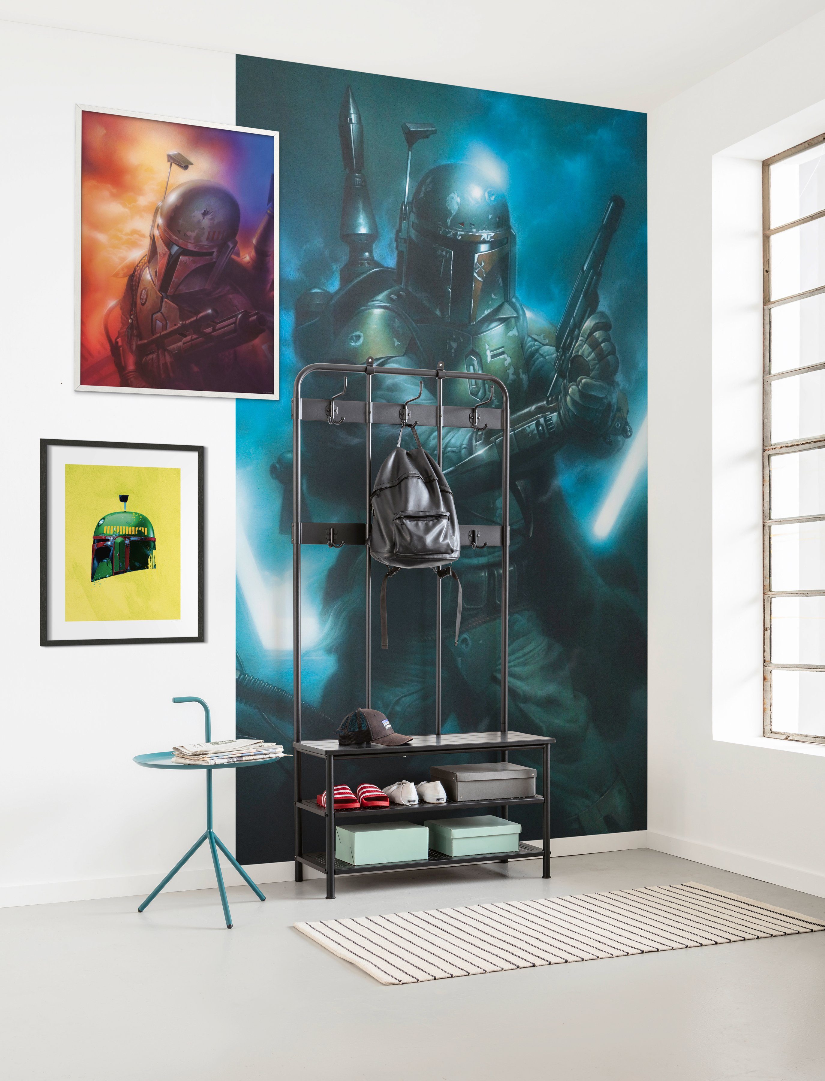 Komar Wanddecoratie Star Wars Classic Mandalorian Wanddecoratie voor de kinderkamer - zonder lijst (1 stuk)