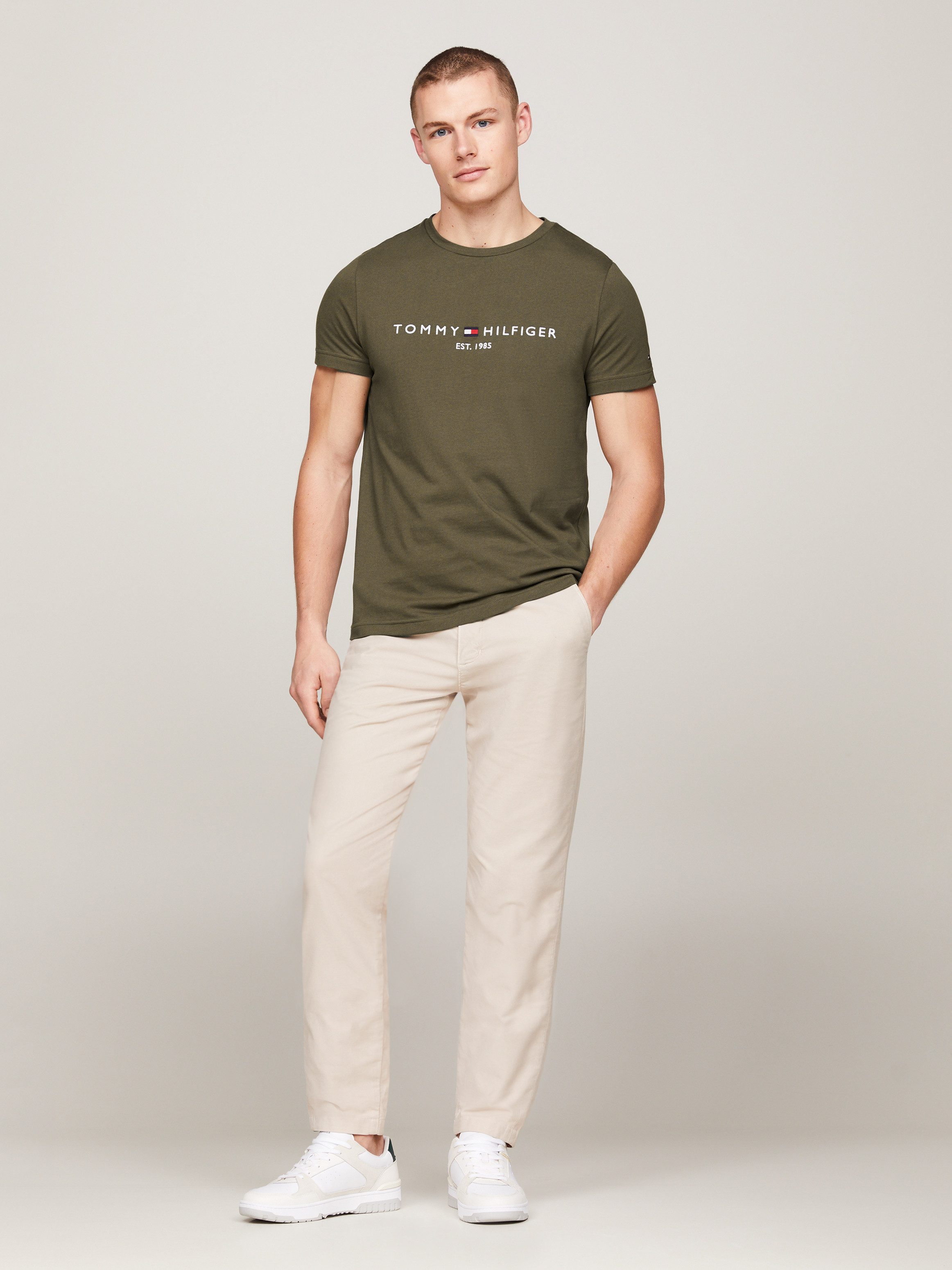Tommy Hilfiger T-shirt Tommy Logo Tee van duurzaam katoen