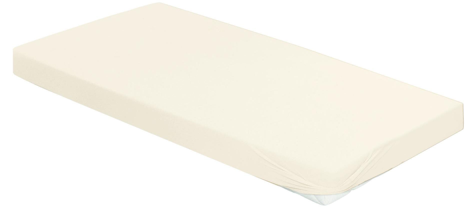 Irisette Hoeslaken Porto 20 bijzonder elastisch (1 stuk) hoeslakens maat 150 cm x 200 cm beige