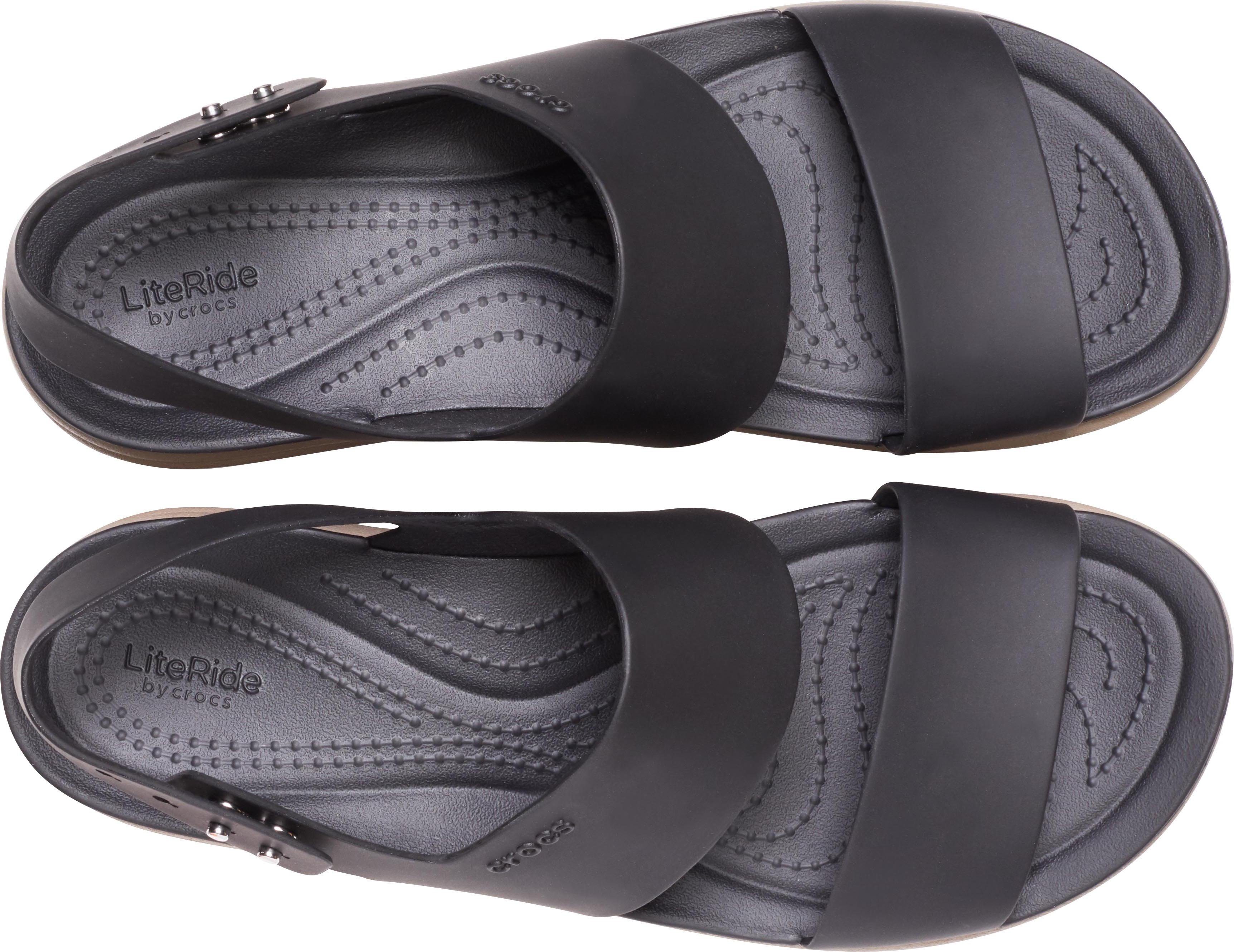 Crocs Sleehaksandaaltjes Brooklyn Low Wedge zomerschoen, sandaal, sleehak, met modieuze plateauzool