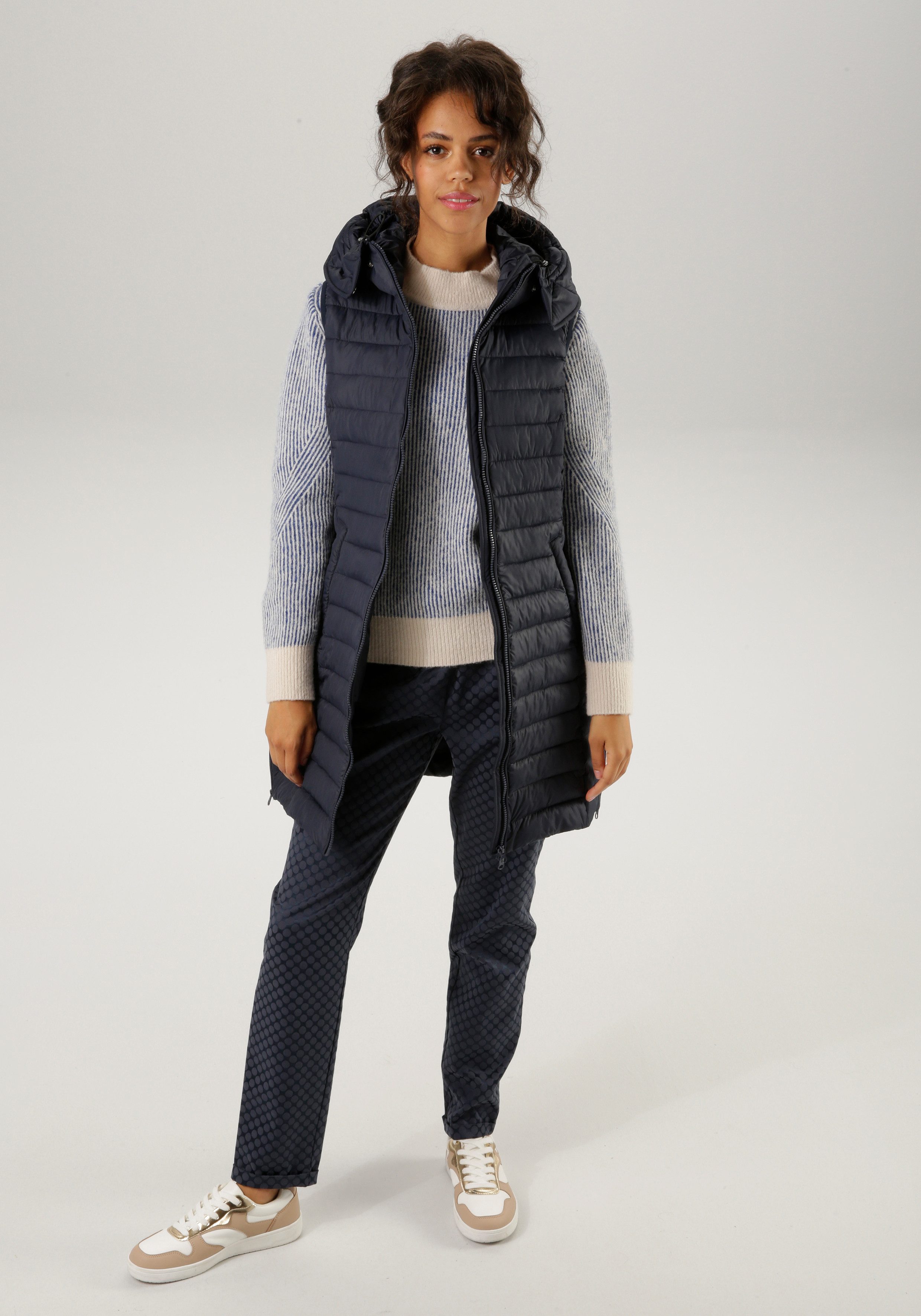 Aniston CASUAL Bodywarmer met verstelbare capuchon