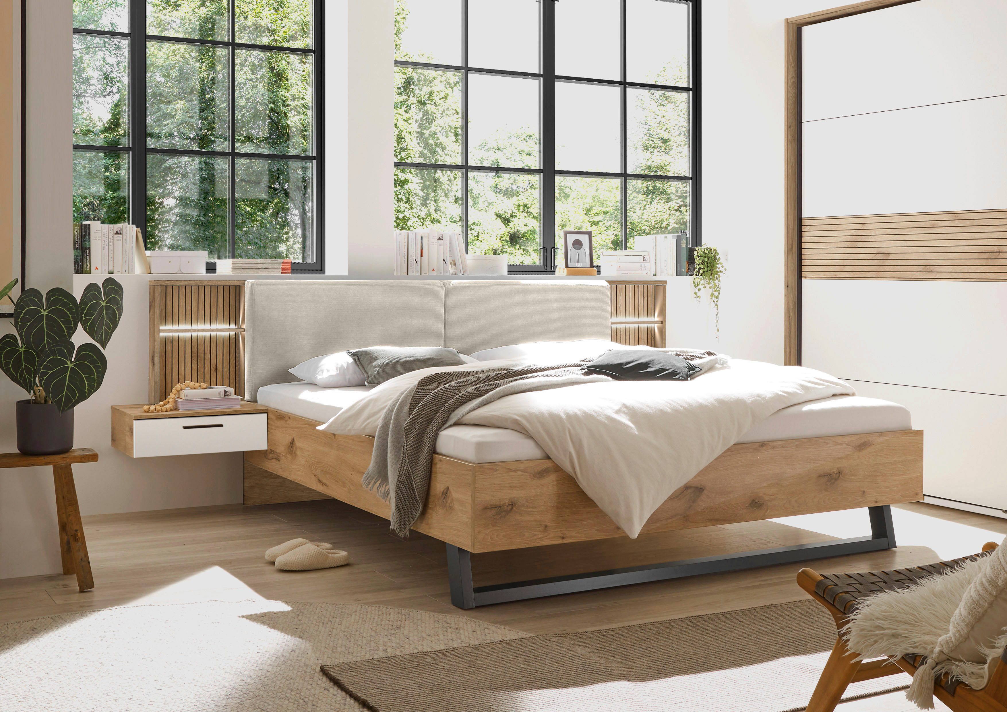 Schlafkontor Ledikant Daria bed met gestoffeerde hoofdeinde