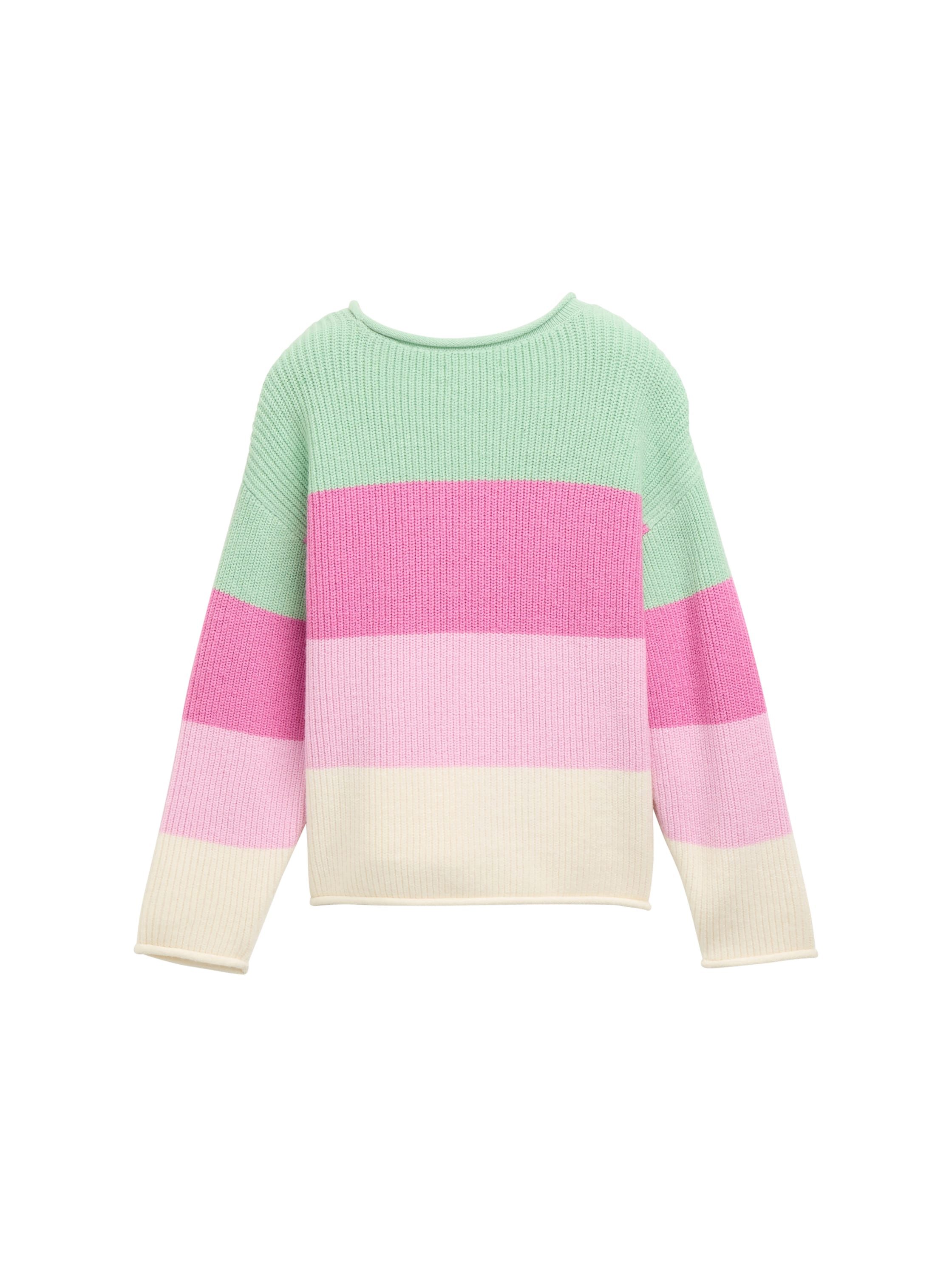 Tom Tailor Jacquardtrui met streepmotief