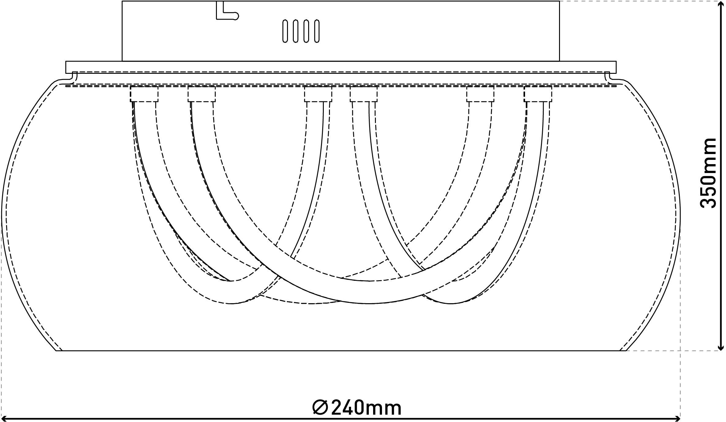 näve Led-plafondlamp MALOU (1 stuk)