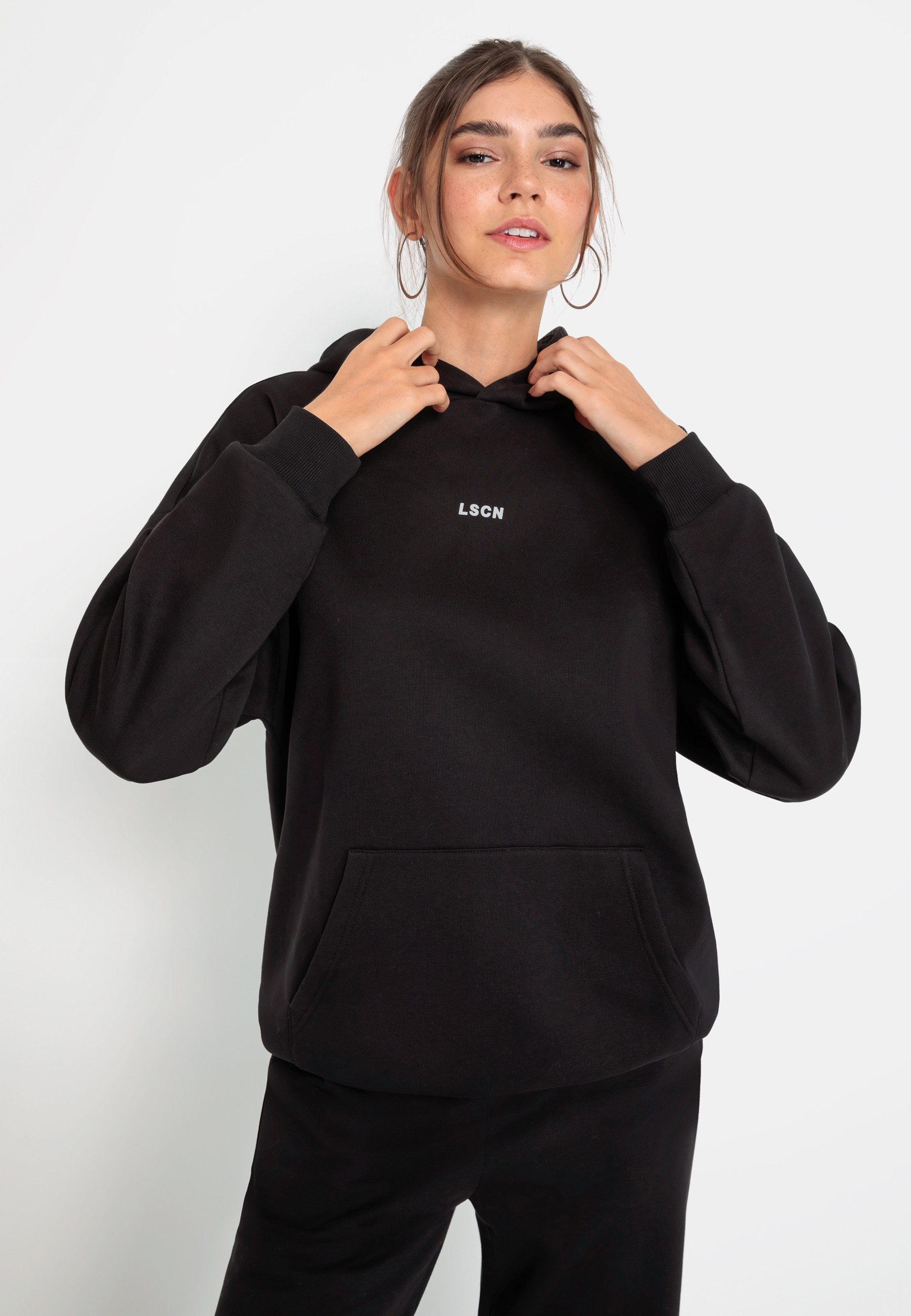 LSCN by LASCANA Hoodie met opgezette kangoeroezak