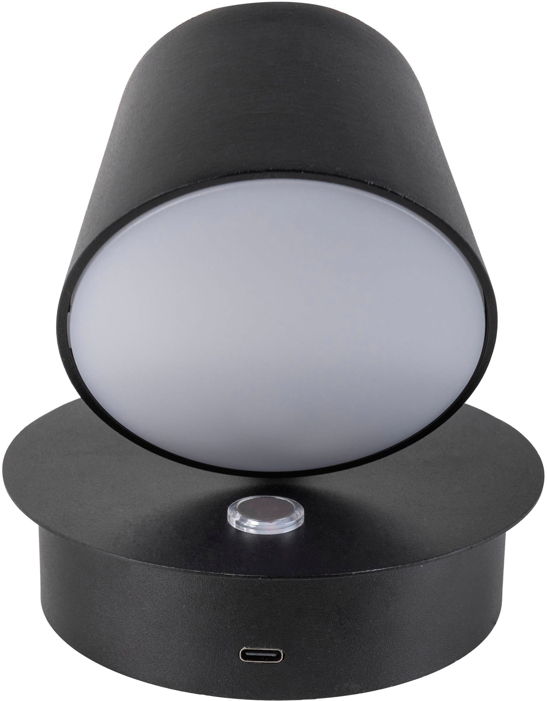 näve Led-wandlamp Tondo magnetisch, batterij opladen via usb-c kabel, dimbaar per touch, geheugen (1 stuk)
