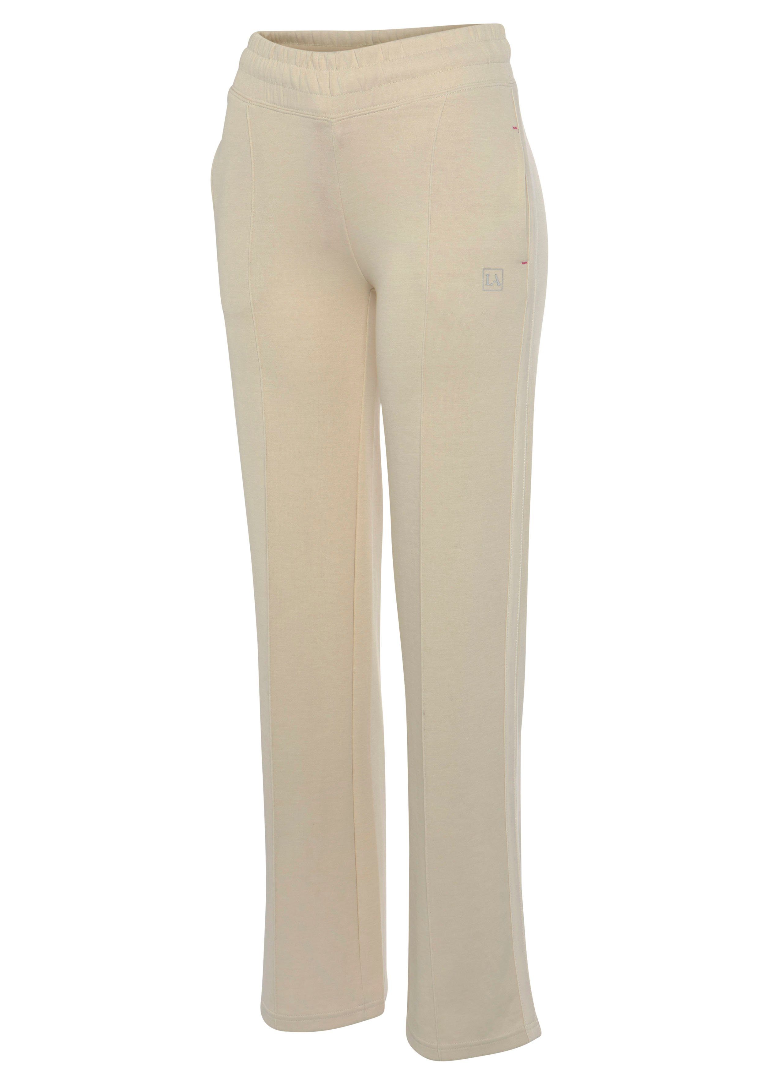 active by Lascana Jogpants met contrasterend tape