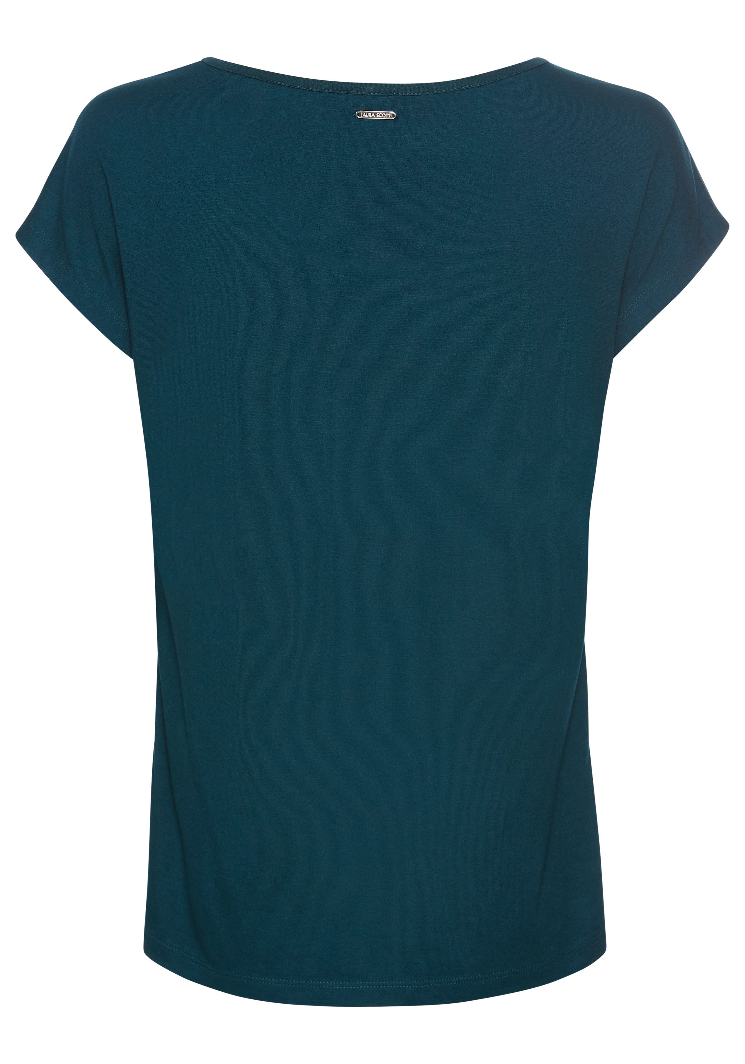 Laura Scott Shirtblouse van satijn en jersey