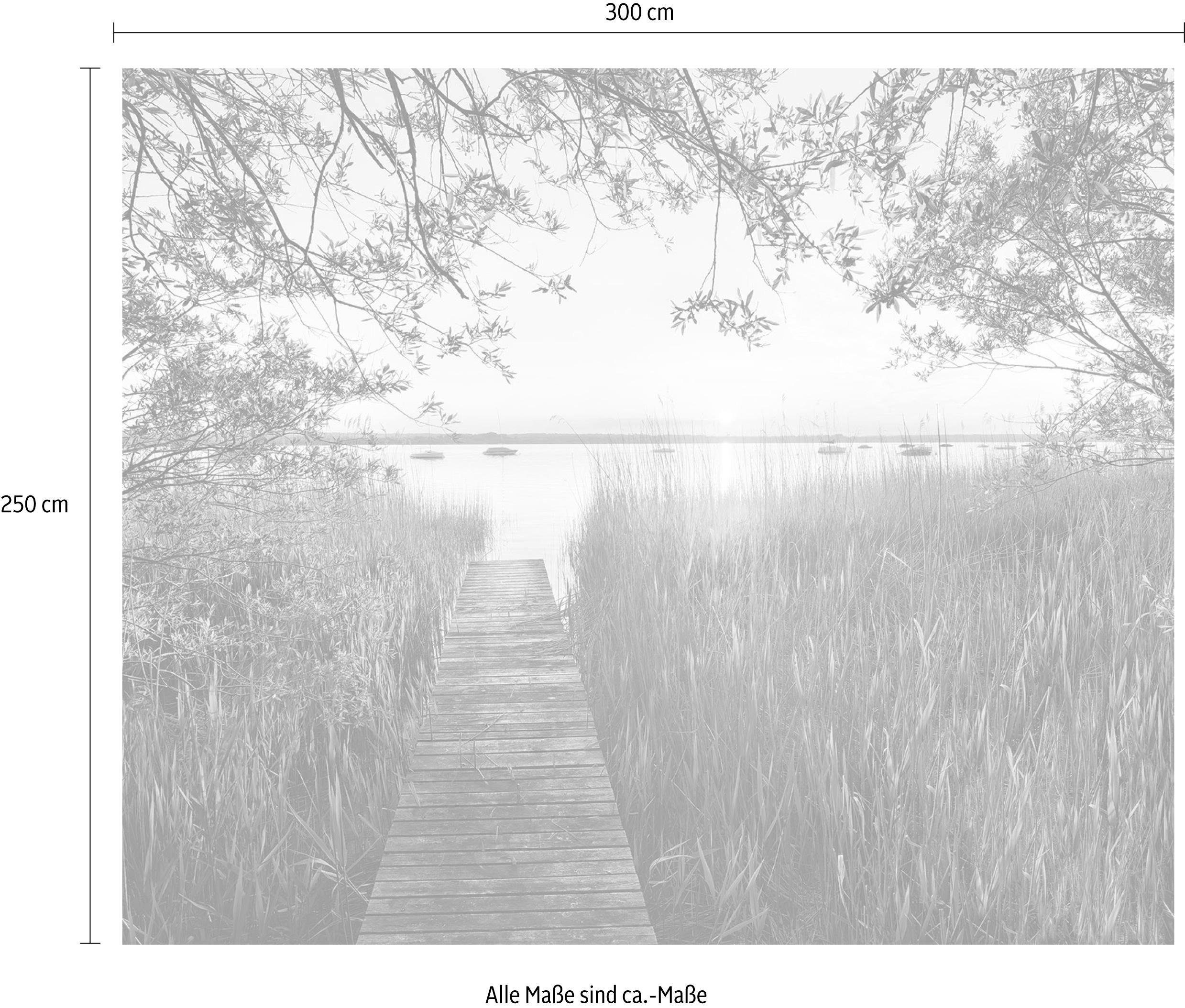 Komar Vliesbehang Digitale print vlies - Lakeside - Afmeting 300 x 250 cm (1 stuk)