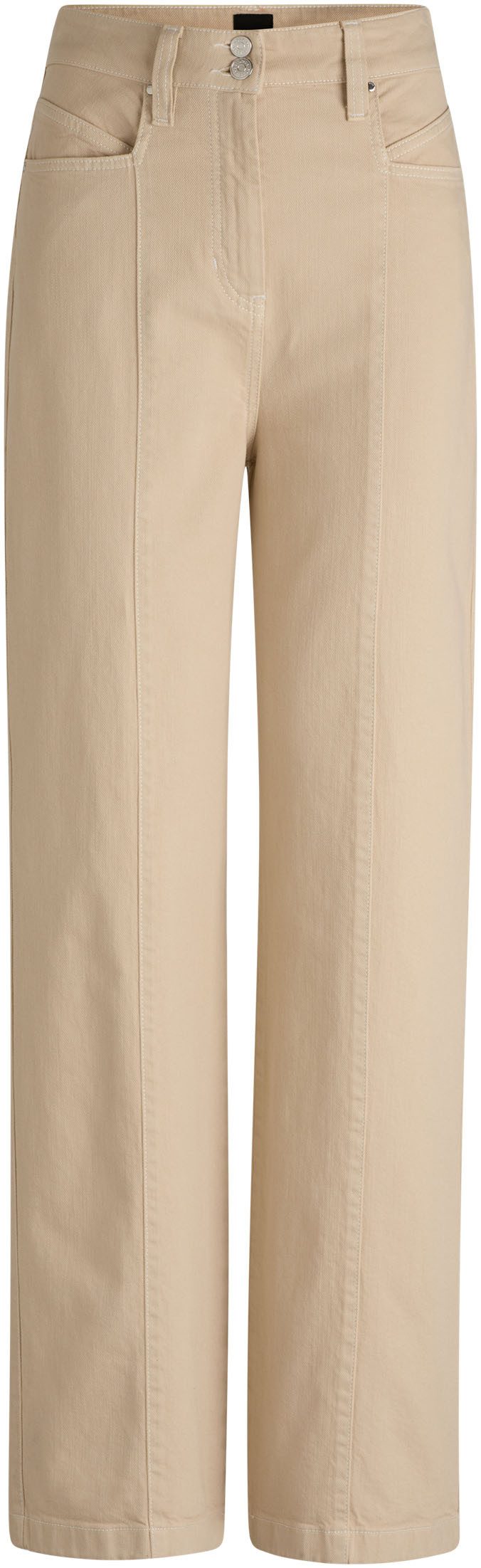Boss Orange Geweven broek Tolala-D Premium Damesmode Twill kwaliteit, siersteken