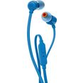 jbl in-ear-hoofdtelefoon t110 blauw