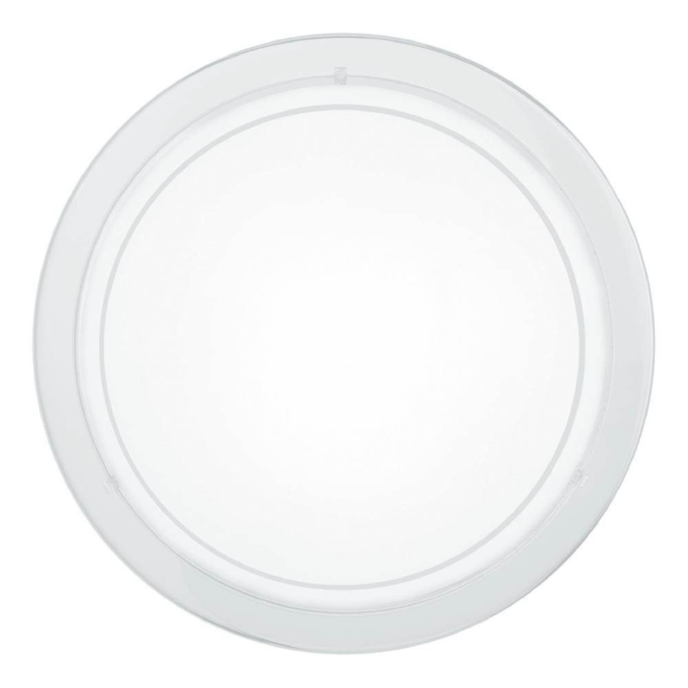 EGLO Plafondlamp PLANET 1 plafondlamp, wit, staal, glas, keukenlamp, E27 (1 stuk)