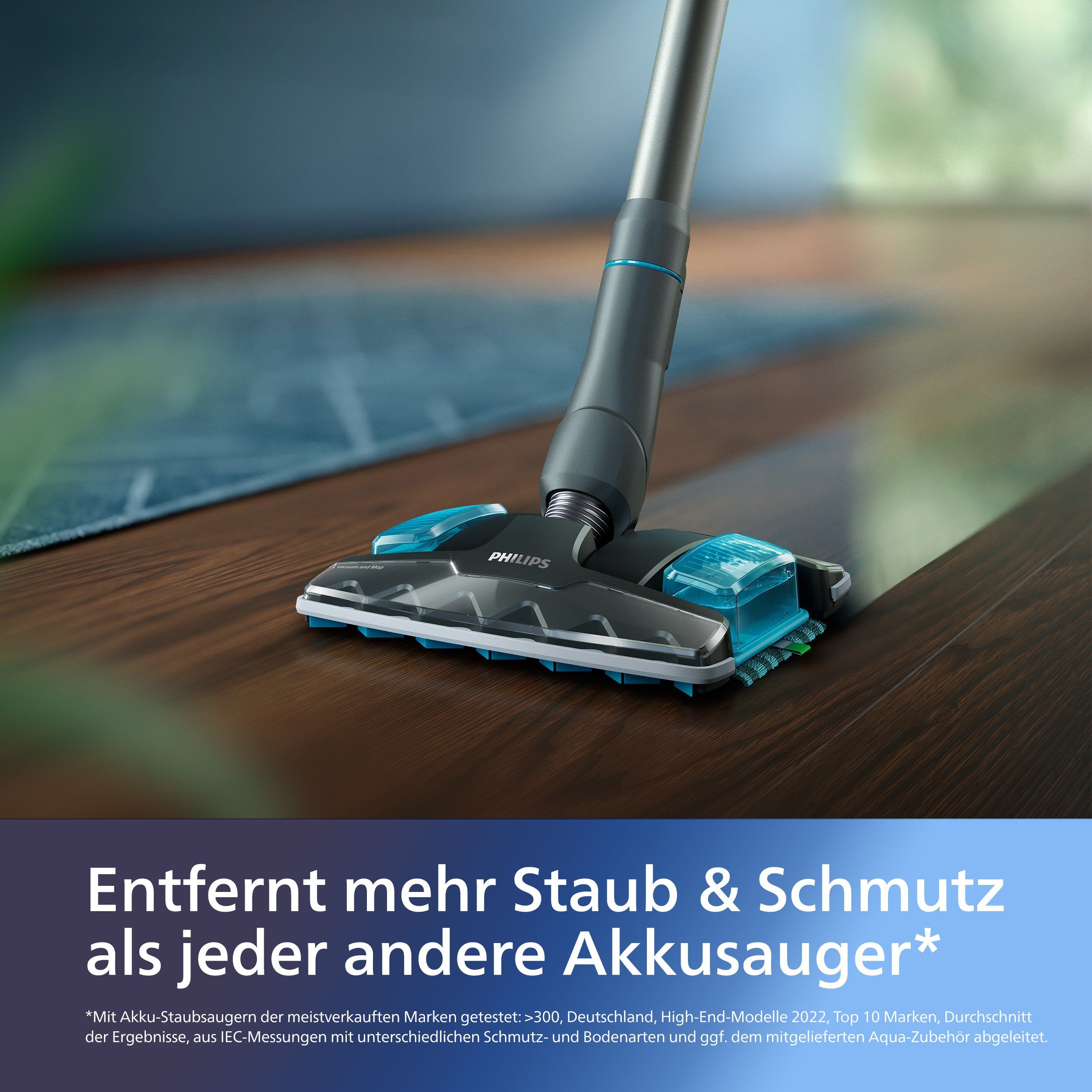 Philips Nat- en droogzuiger XC8055/01 Aqua Plus 8000 Series „Alleskönner“ met tot 80 minuten looptijd en adaptieve zuig- en wissproeier