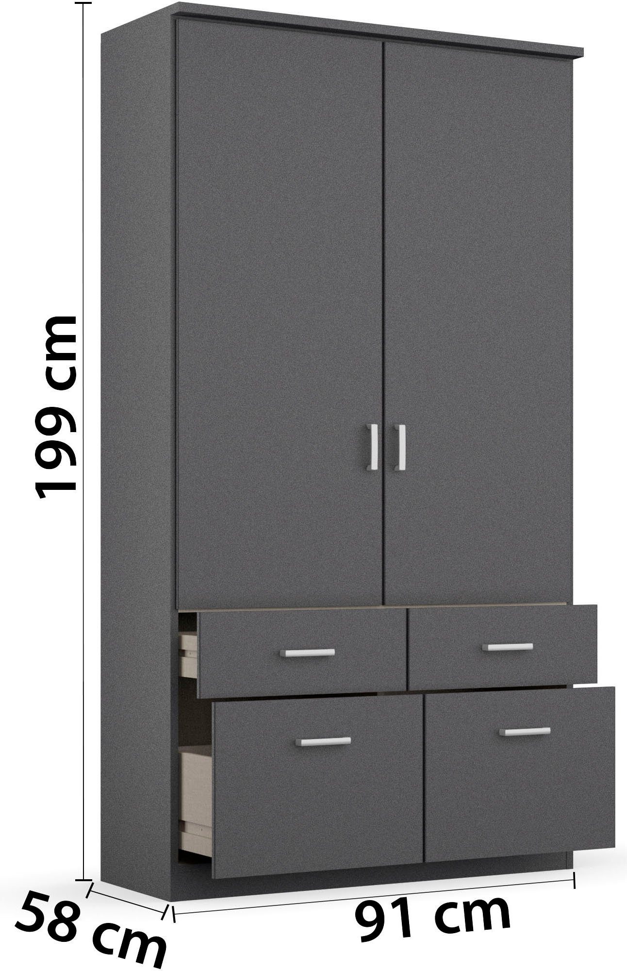 rauch Kledingkast kast garderobe plafondhoge kast BREMEN