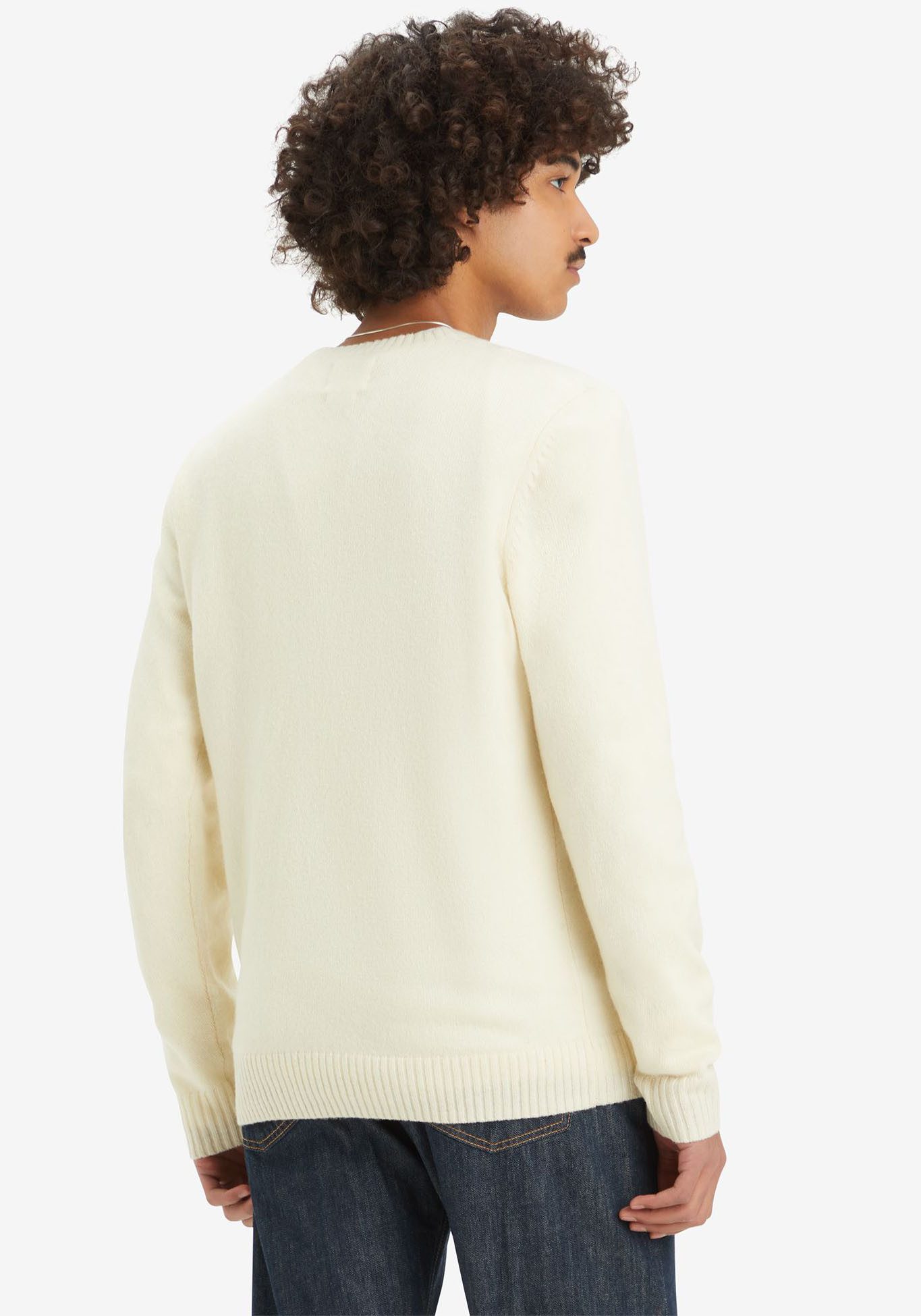 Levi's Wollen trui ORIGINAL HM SWEATER in klassieke ronde halsvorm
