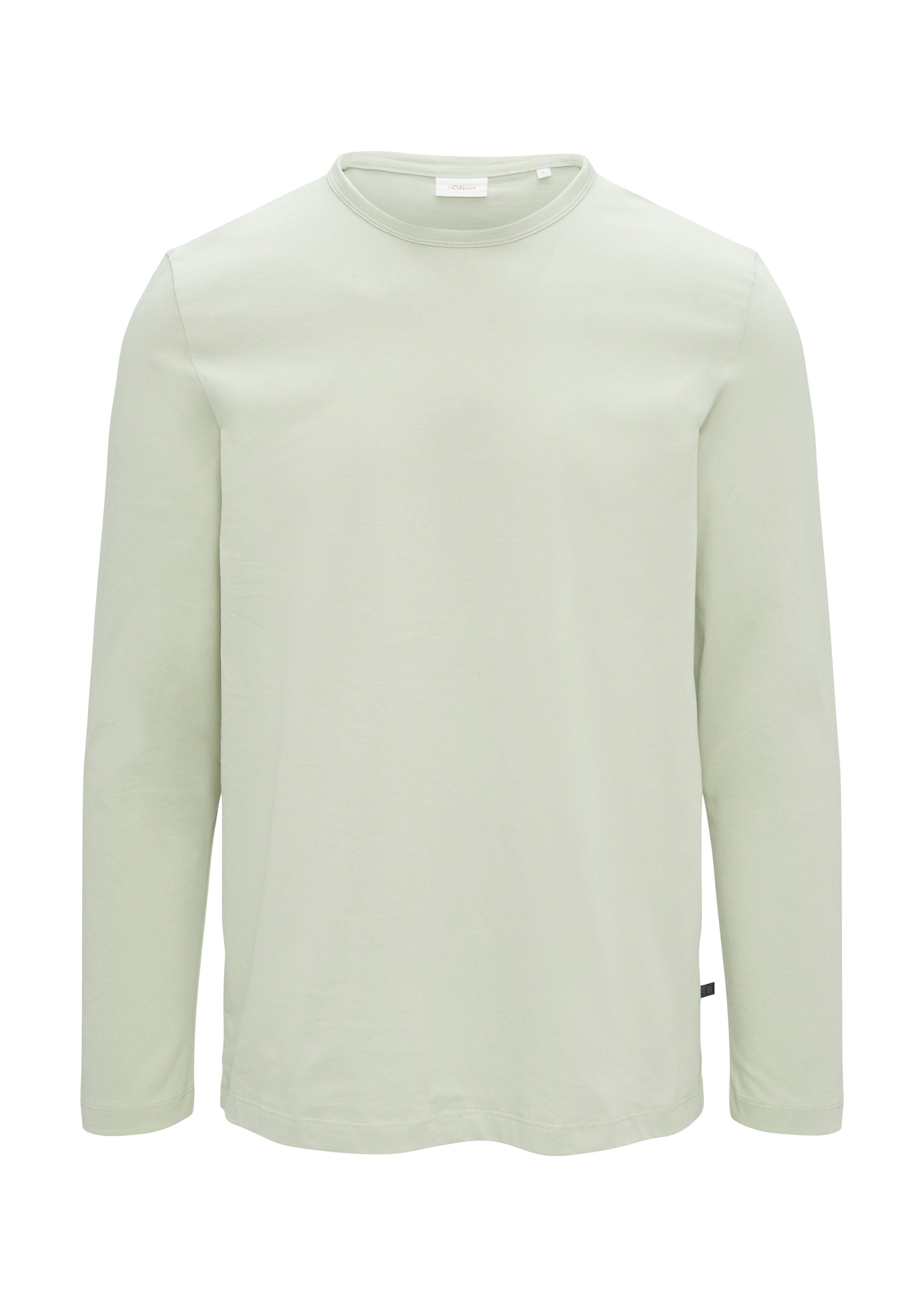 s.Oliver Shirt met lange mouwen met een ronde hals