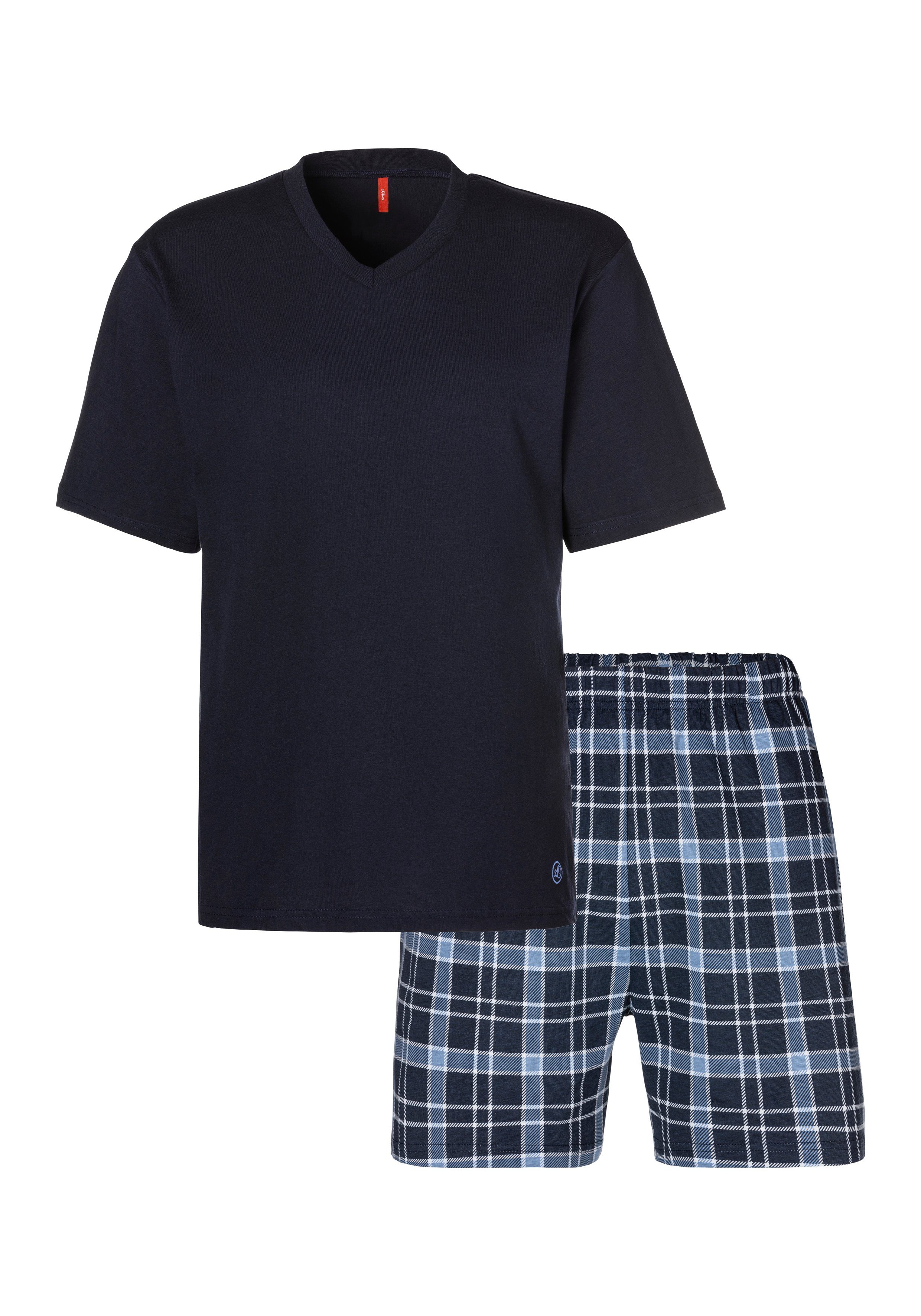 s.Oliver RED LABEL Beachwear Pyjama met steekzakken opzij (2-delig, 1 stuk)
