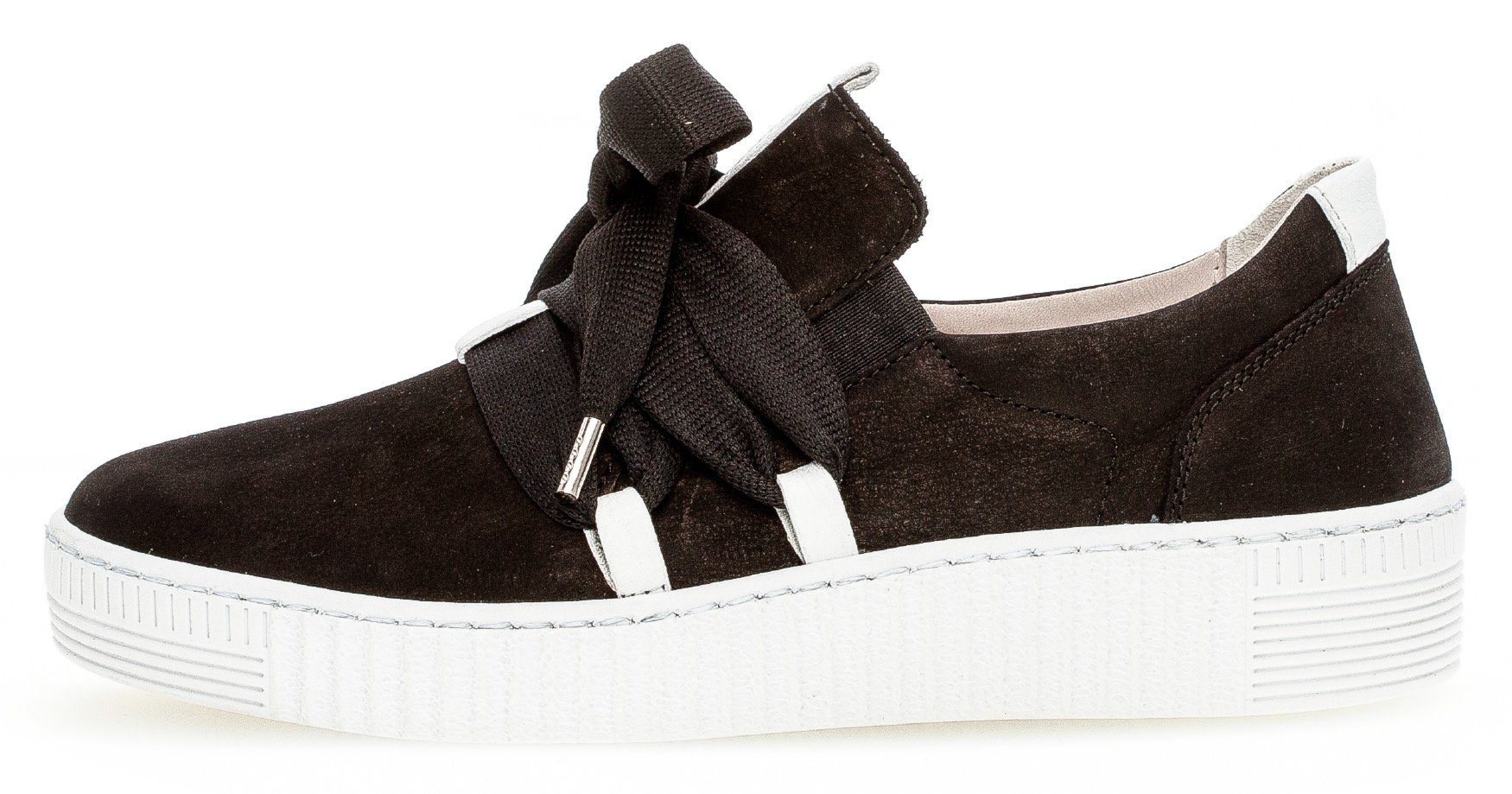 Gabor Plateausneakers Slip-on sneaker, slipper, veterschoen met opgestikte versiersluiting