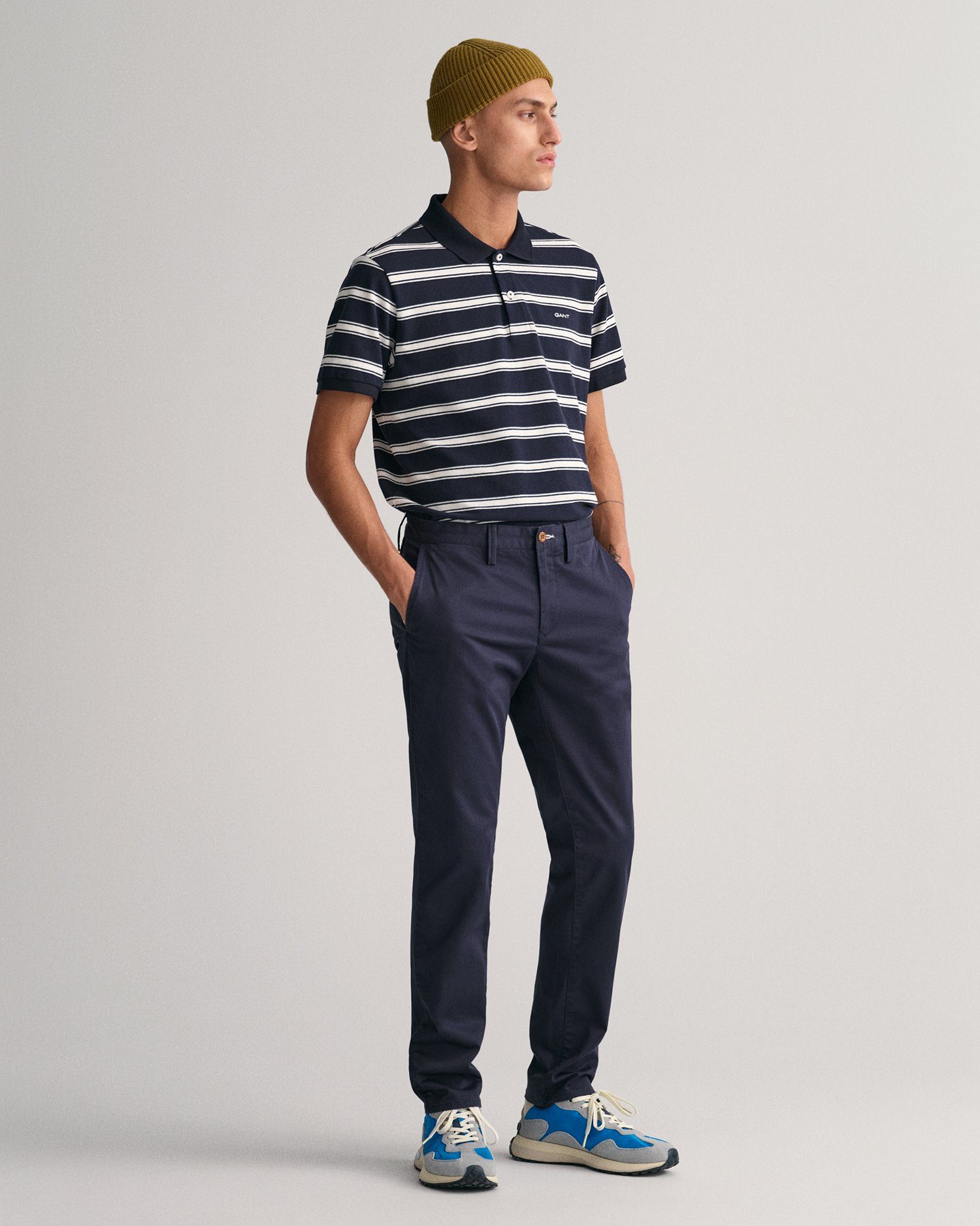 Gant Chino SLIM TWILL CHINOS met gevoerde zijzakken