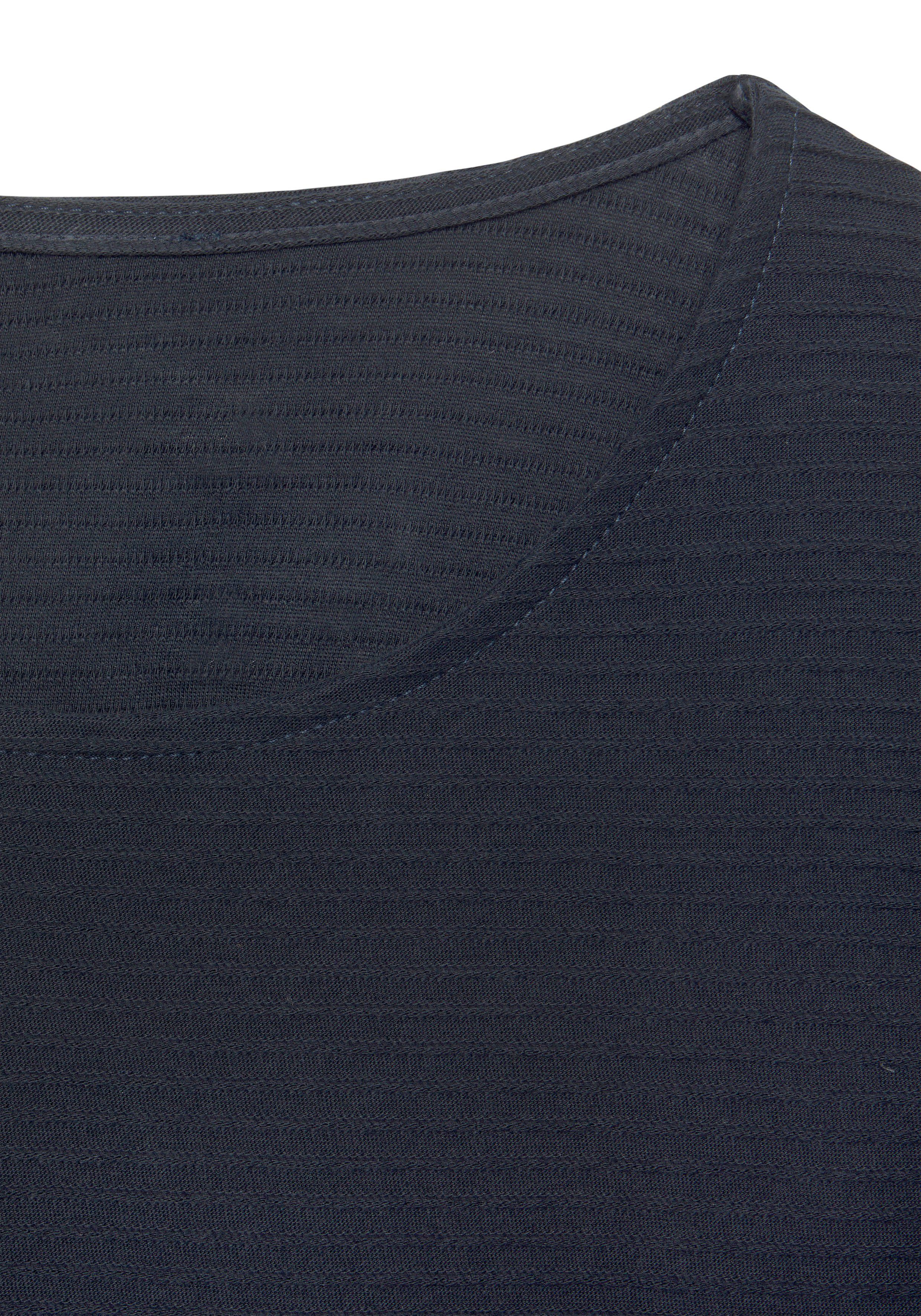 Lascana Shirt met lange mouwen van gestructureerd materiaal