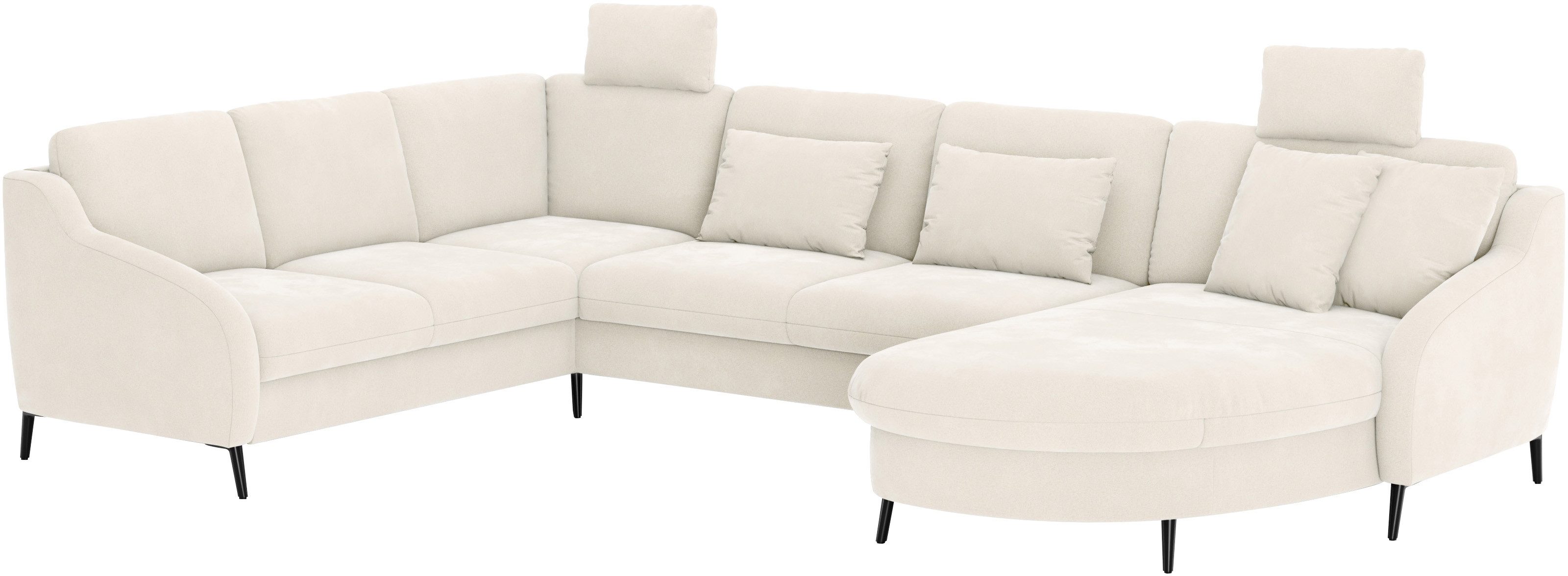sit&more Zithoek Soul U-model naar keuze met slaapfunctie en lade