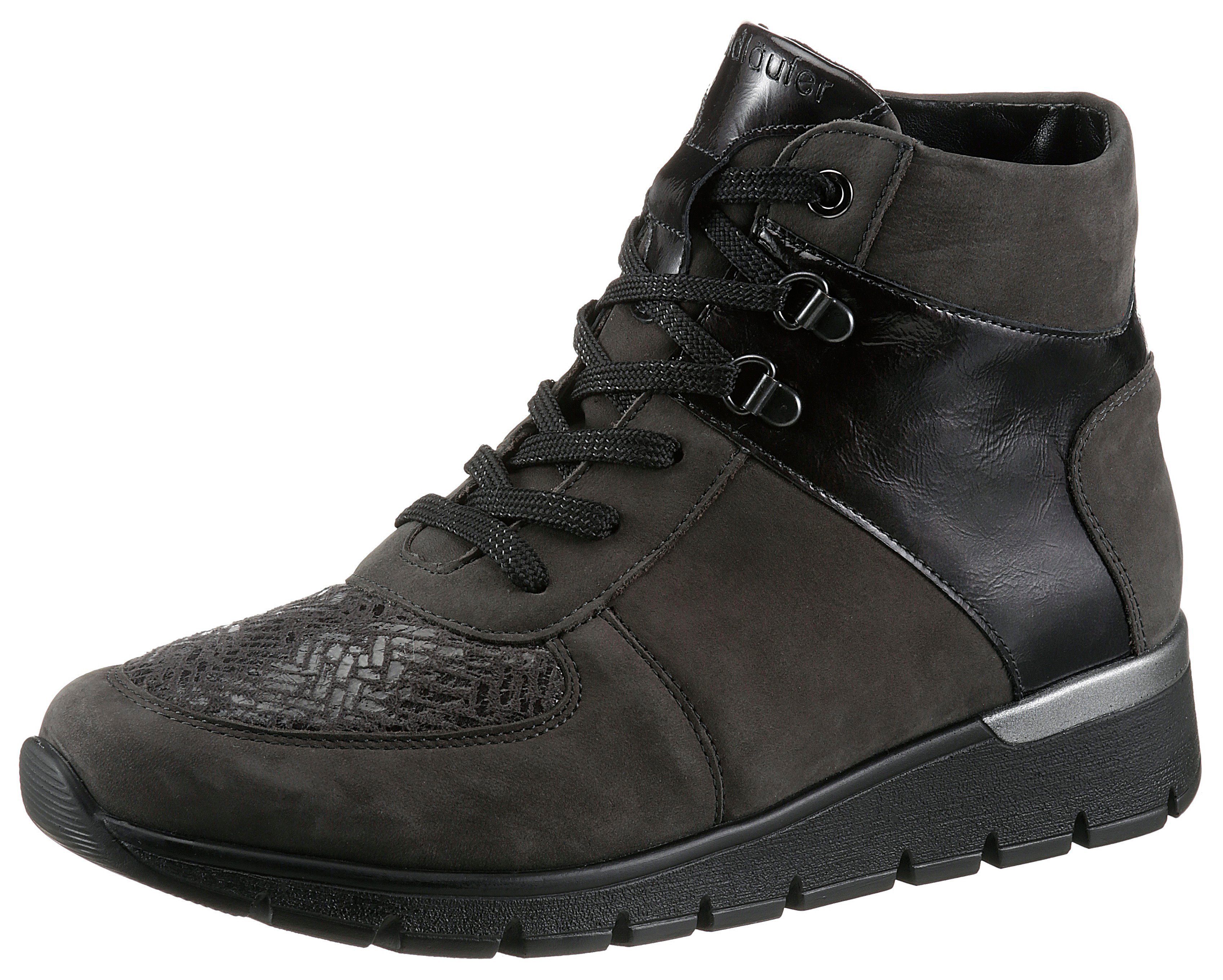 Waldläufer Hoge veterschoenen K-RAMONA-Soft in orthotritt-uitvoering en k-wijdte (=extra wijd)