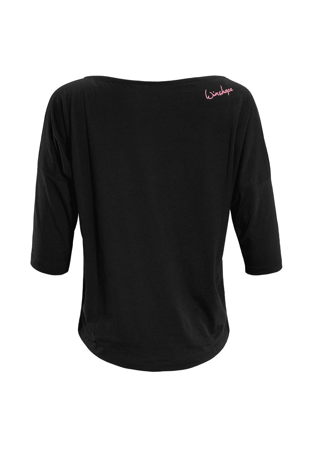 Winshape Shirt met 3/4-mouwen MCS001 ultralicht met neon pinkkleurige glitter-print
