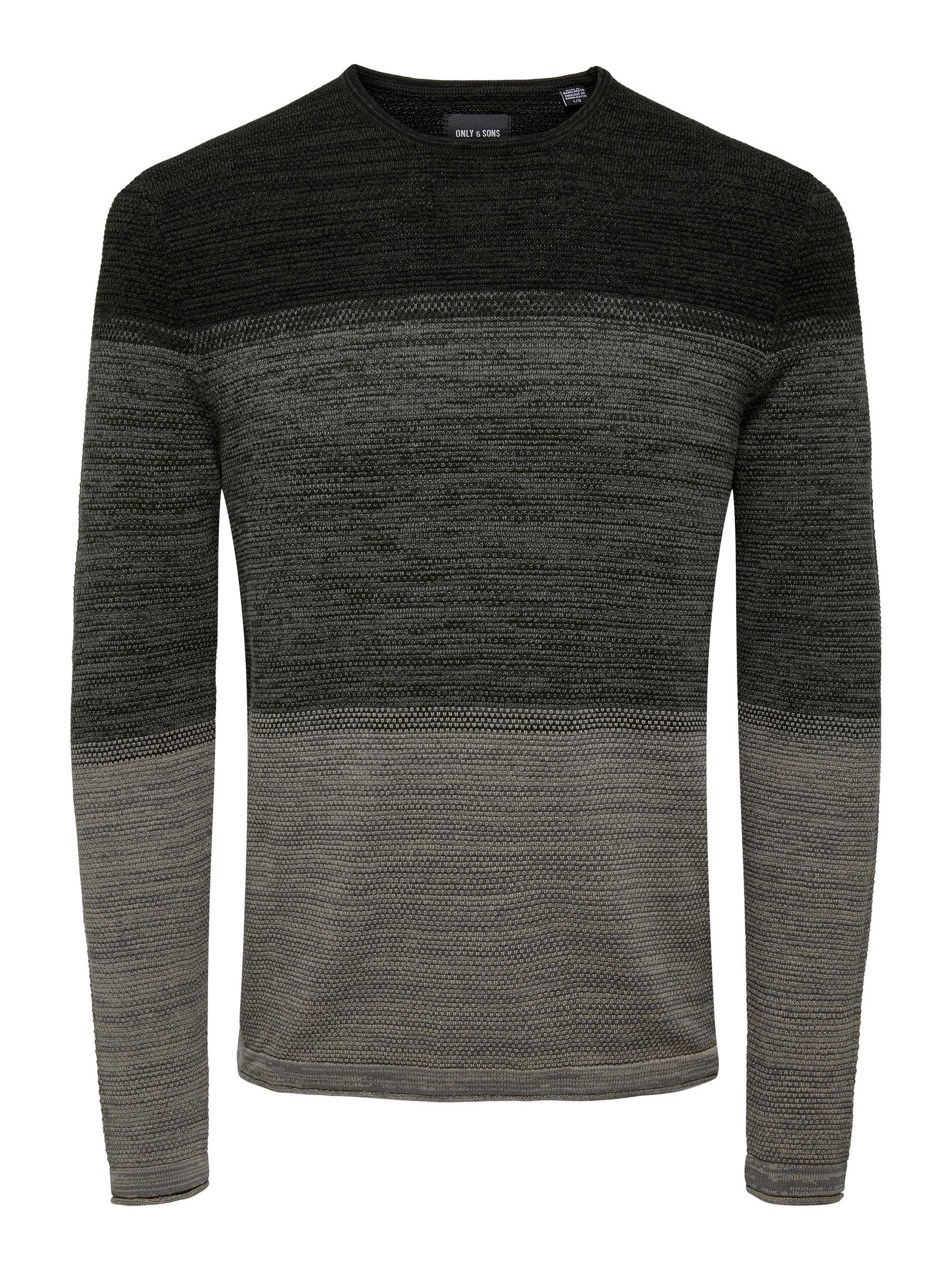 ONLY & SONS Trui met ronde hals ONSPANTER REG 12 STRUC CREW KNIT NOOS