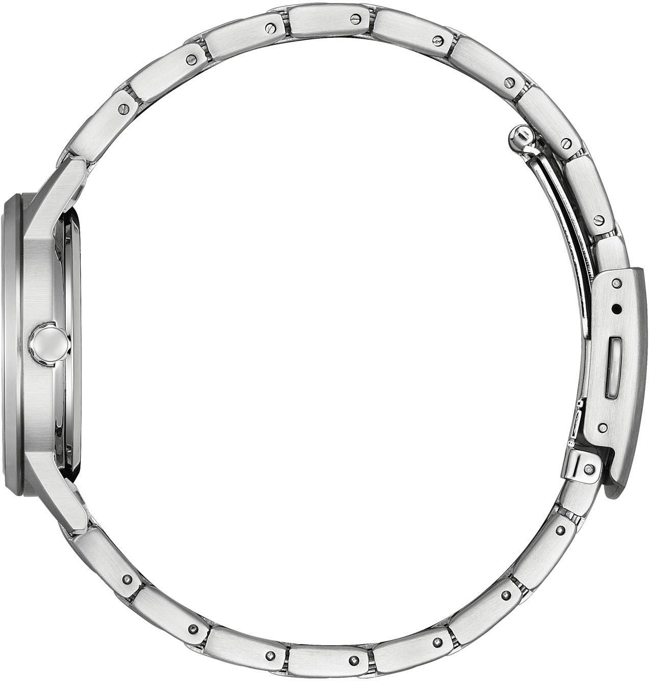 Citizen Solarhorloge Polshorloge, dameshorloge, roestvrijstalen band, analoog, datum, Eco-Drive