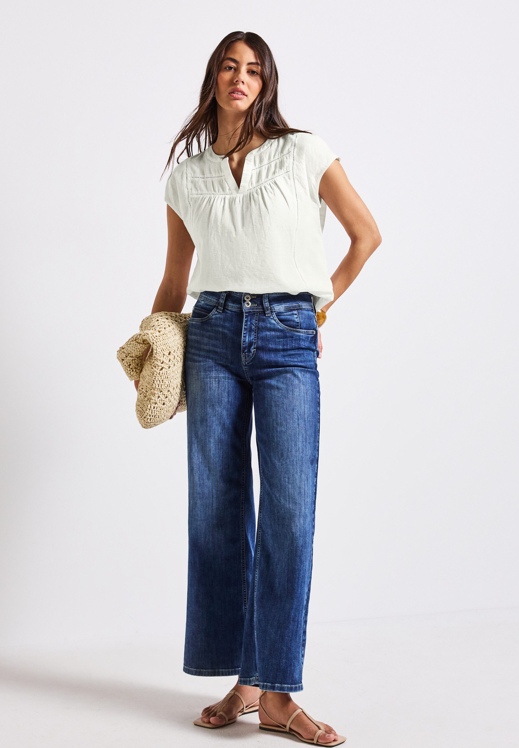 STREET ONE Shirtblouse met tape-details
