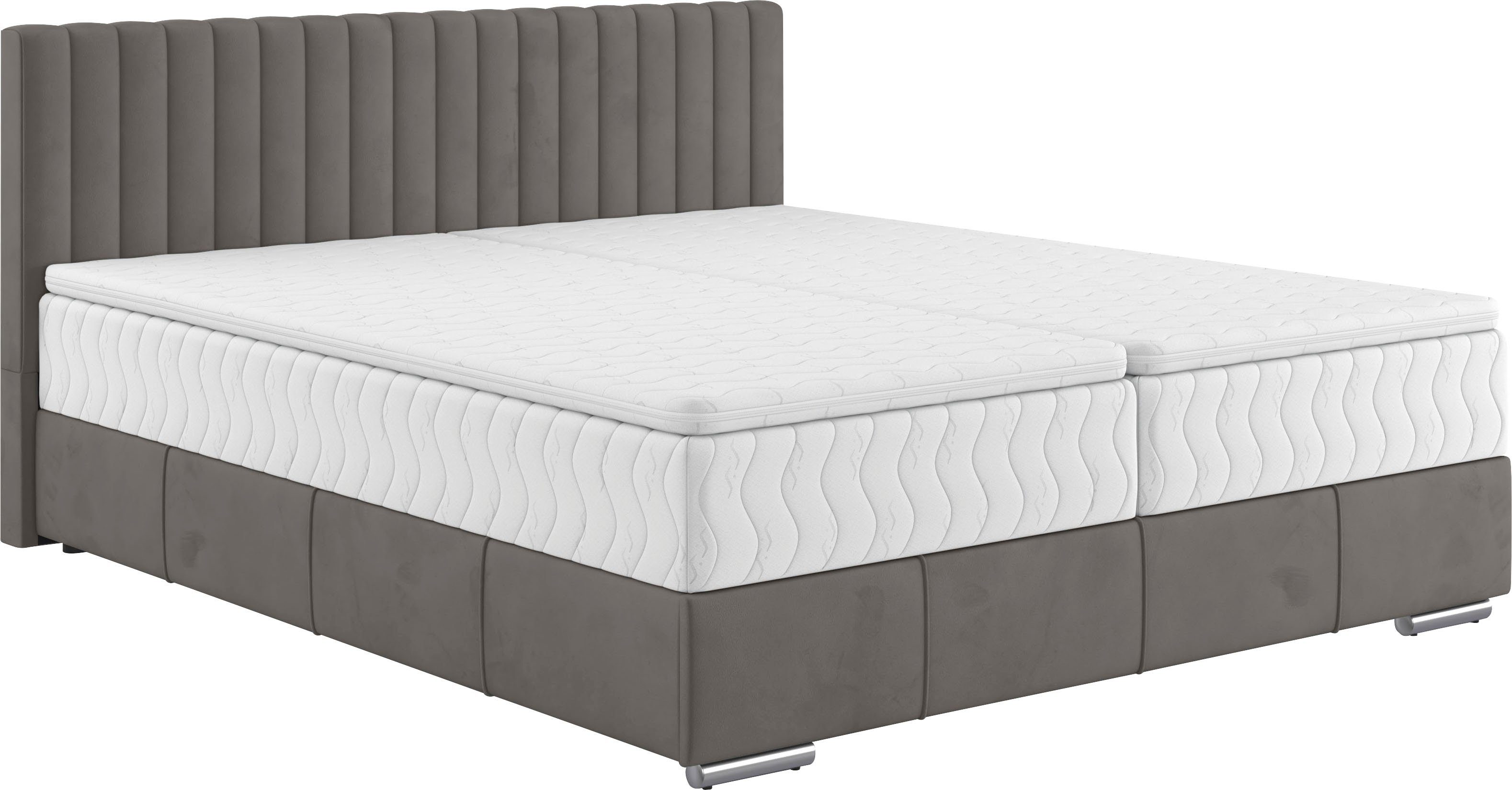 INOSIGN Boxspring Thor met bedbodem, incl. matras, topverkoper Topmatras en sierkussen, in verschillende hardheden beschikbaar
