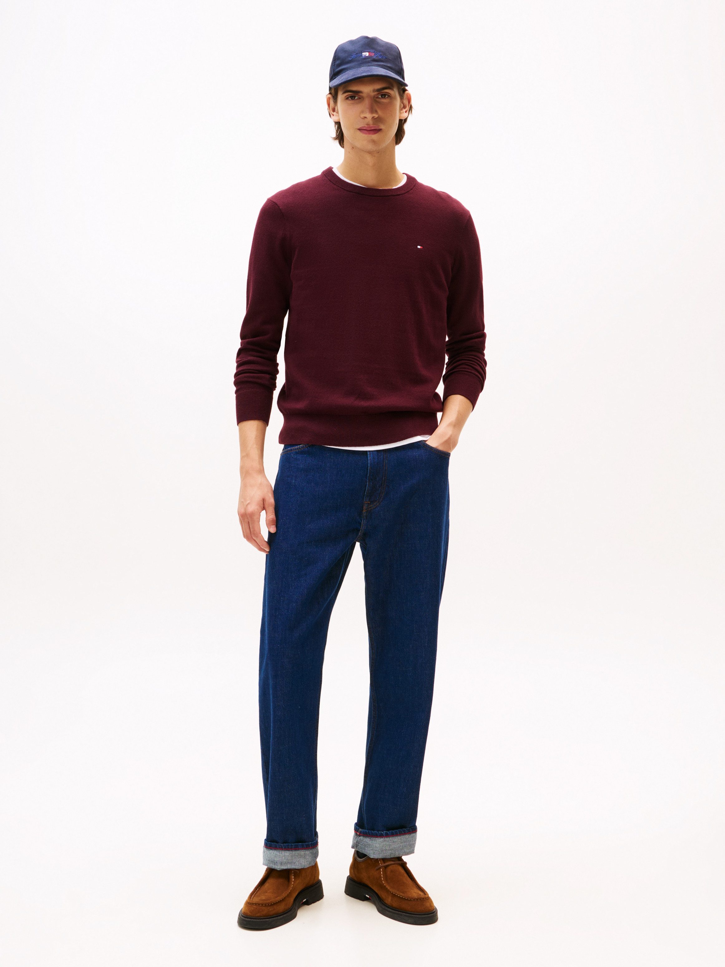 Tommy Hilfiger Trui met ronde hals PIMA ORG CTN CASHMERE CREW NECK