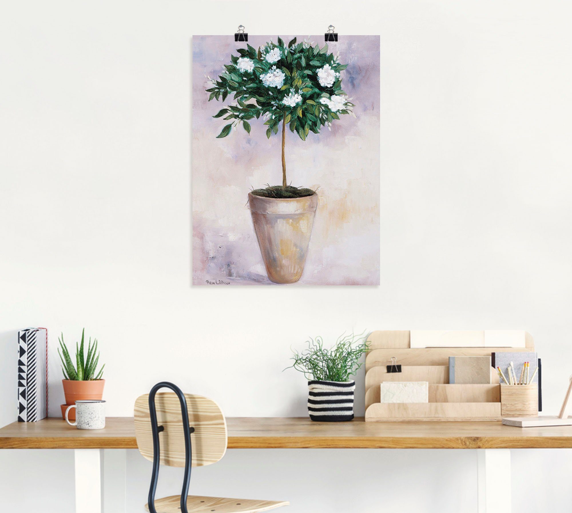Artland Artprint Winter jasmijn als poster, muursticker in verschillende maten