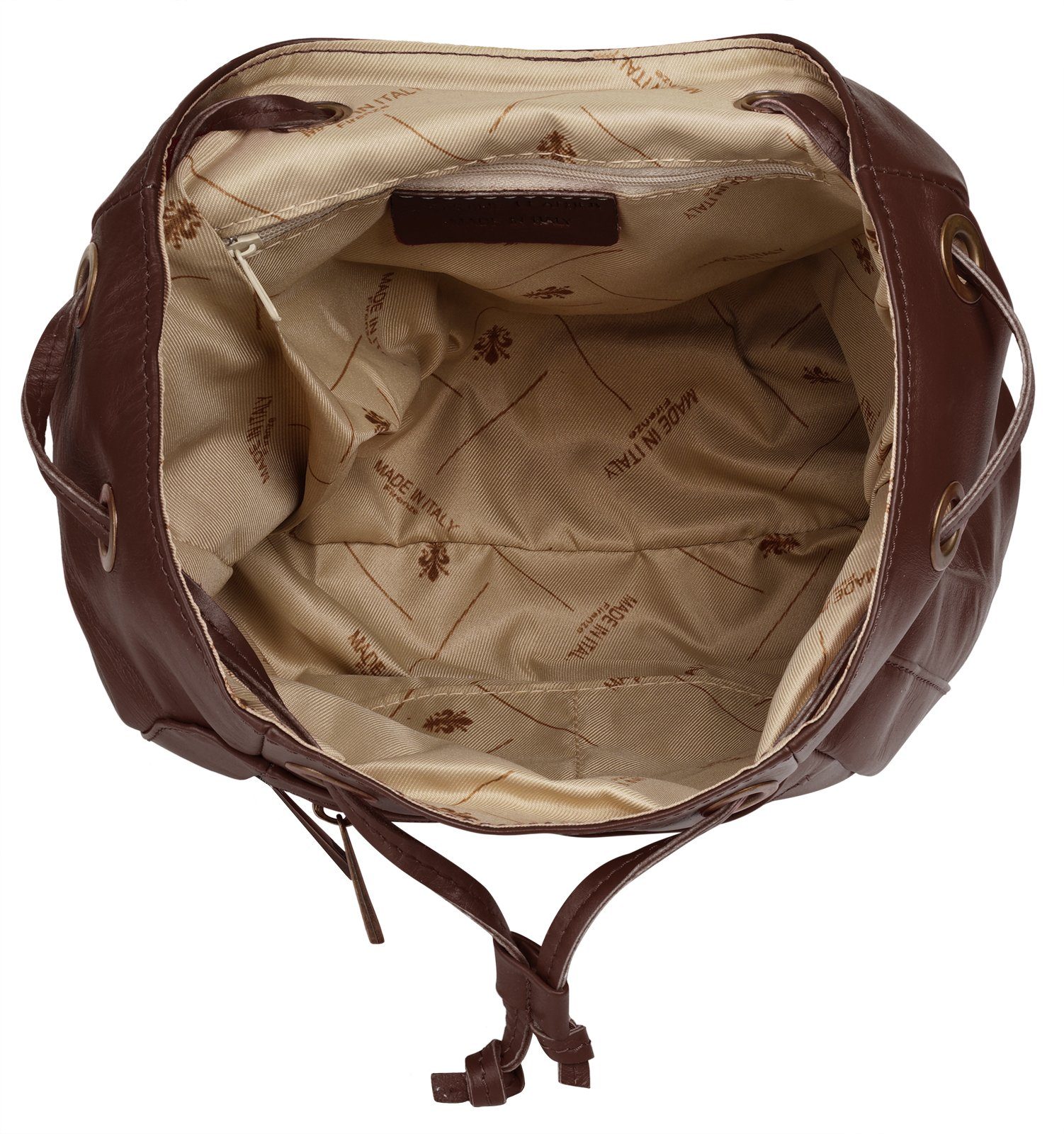 Samantha Look Rugzak echt leer, made in italy