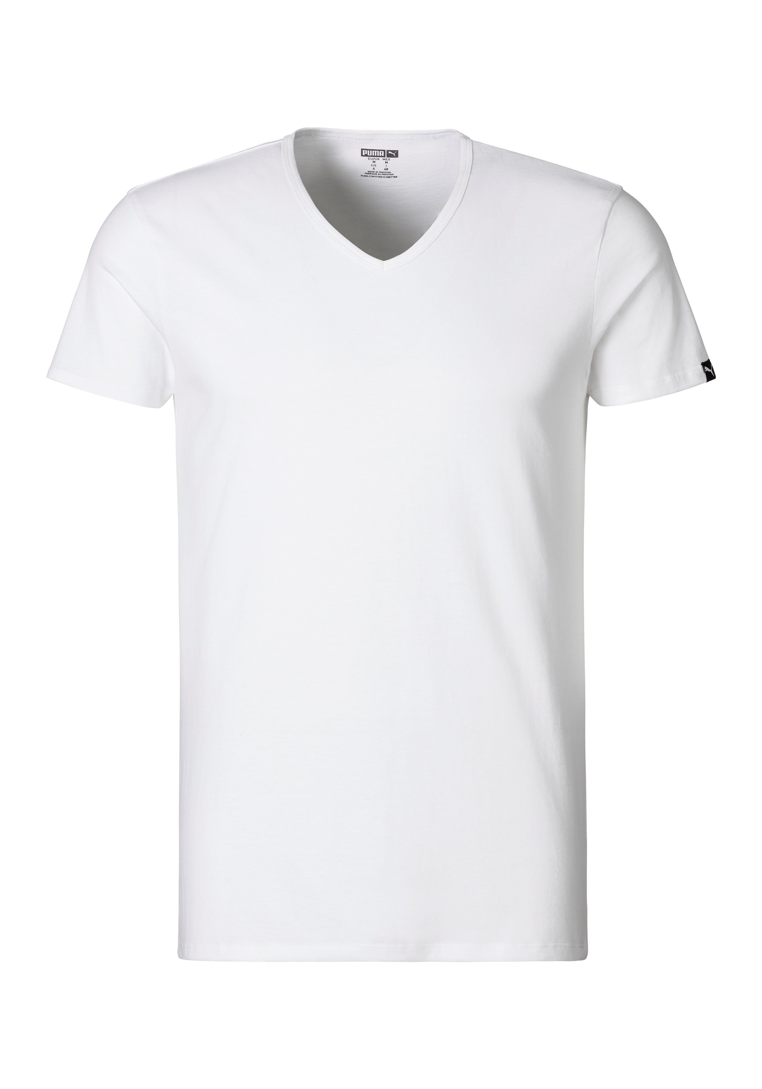 PUMA T-shirt PUMA BASIC 2P V-NECK TEE (Set van 2)