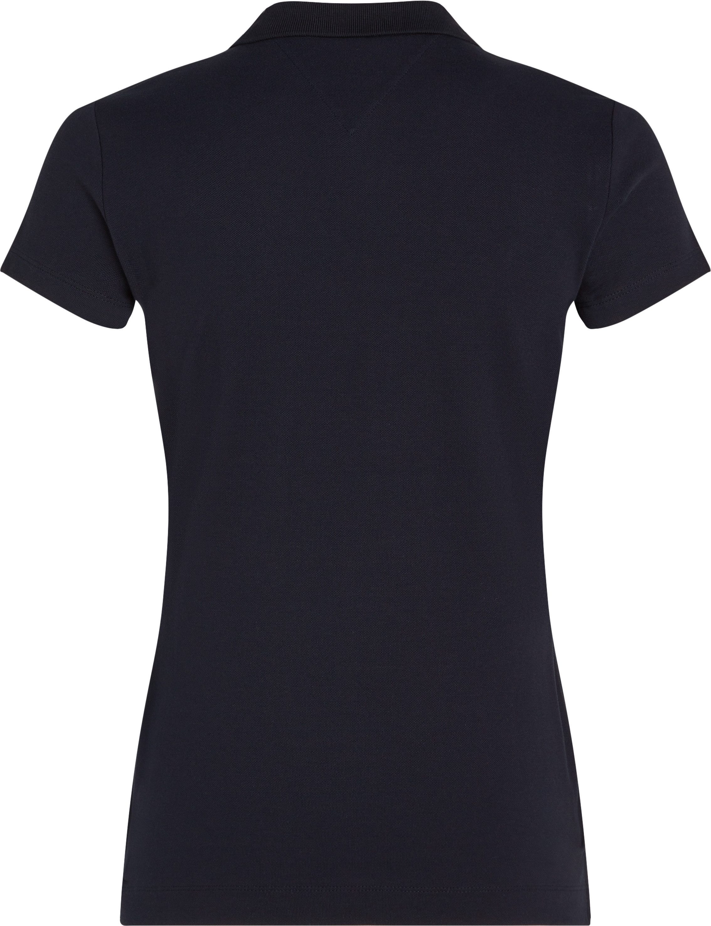 Tommy Hilfiger Poloshirt SLIM SCRIPT GRAPHIC POLO SS met tommy hilfiger script-logo-opschrift