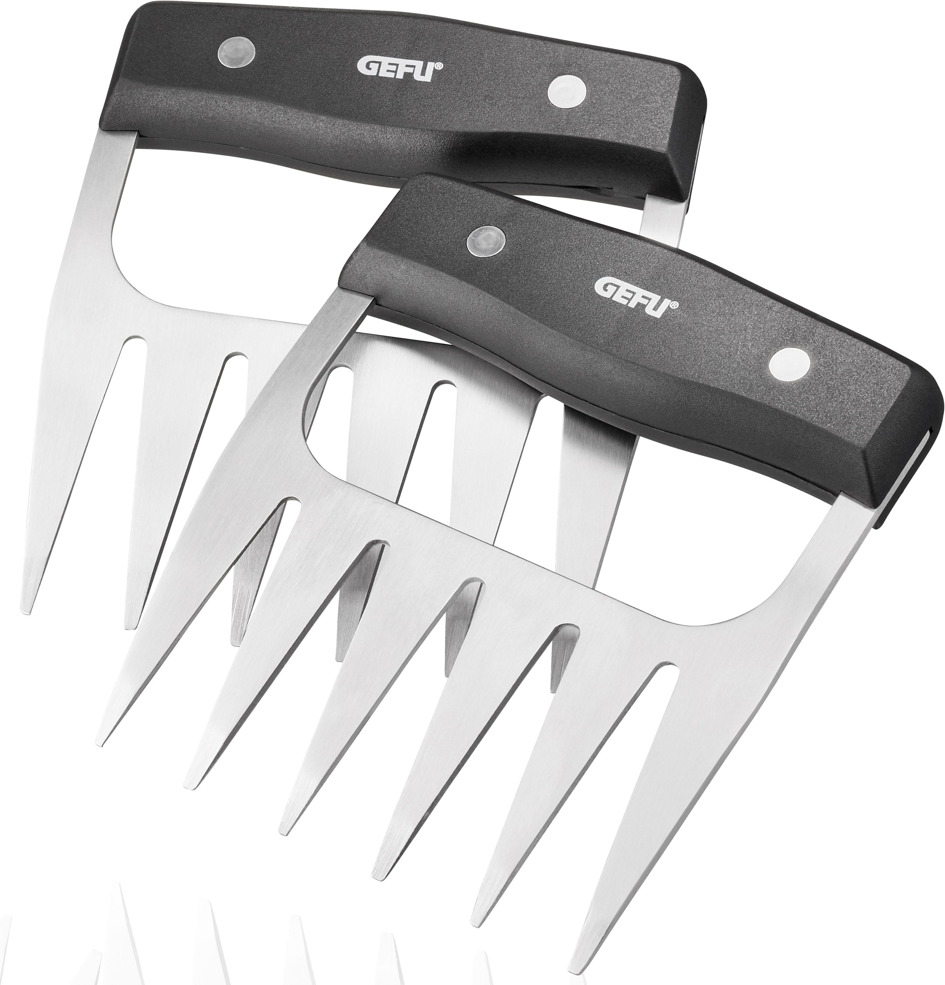 GEFU Vleesvork BBQ ergonomisch gevormde grepen voor perfecte steun(set, 2-delig)