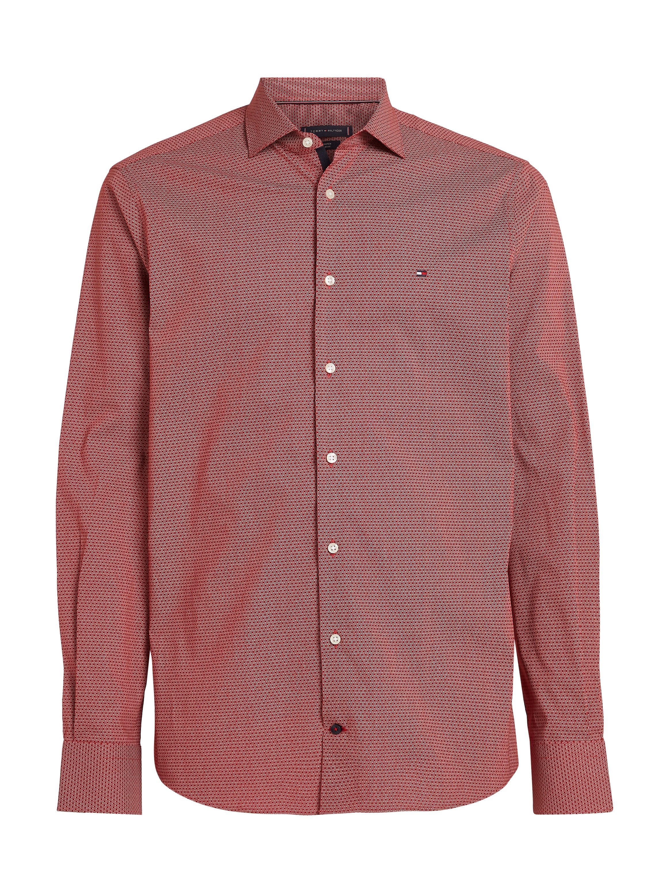 Tommy Hilfiger Businessoverhemd CL STRETCH GEO PRINT SF SHIRT