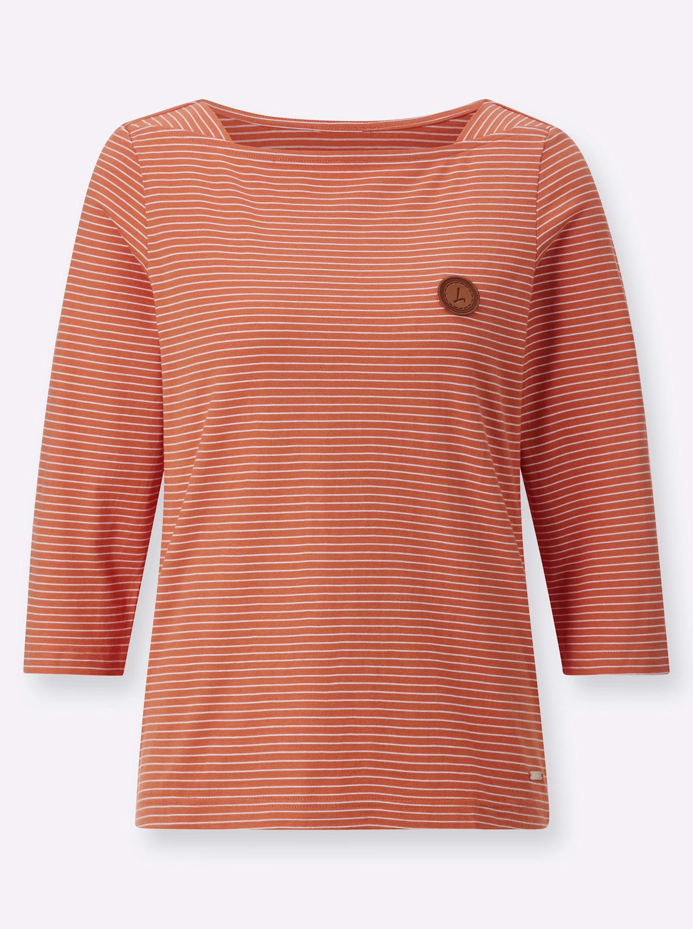 Casual Looks Shirt met 3/4 mouwen Gestreept shirt (1-delig)