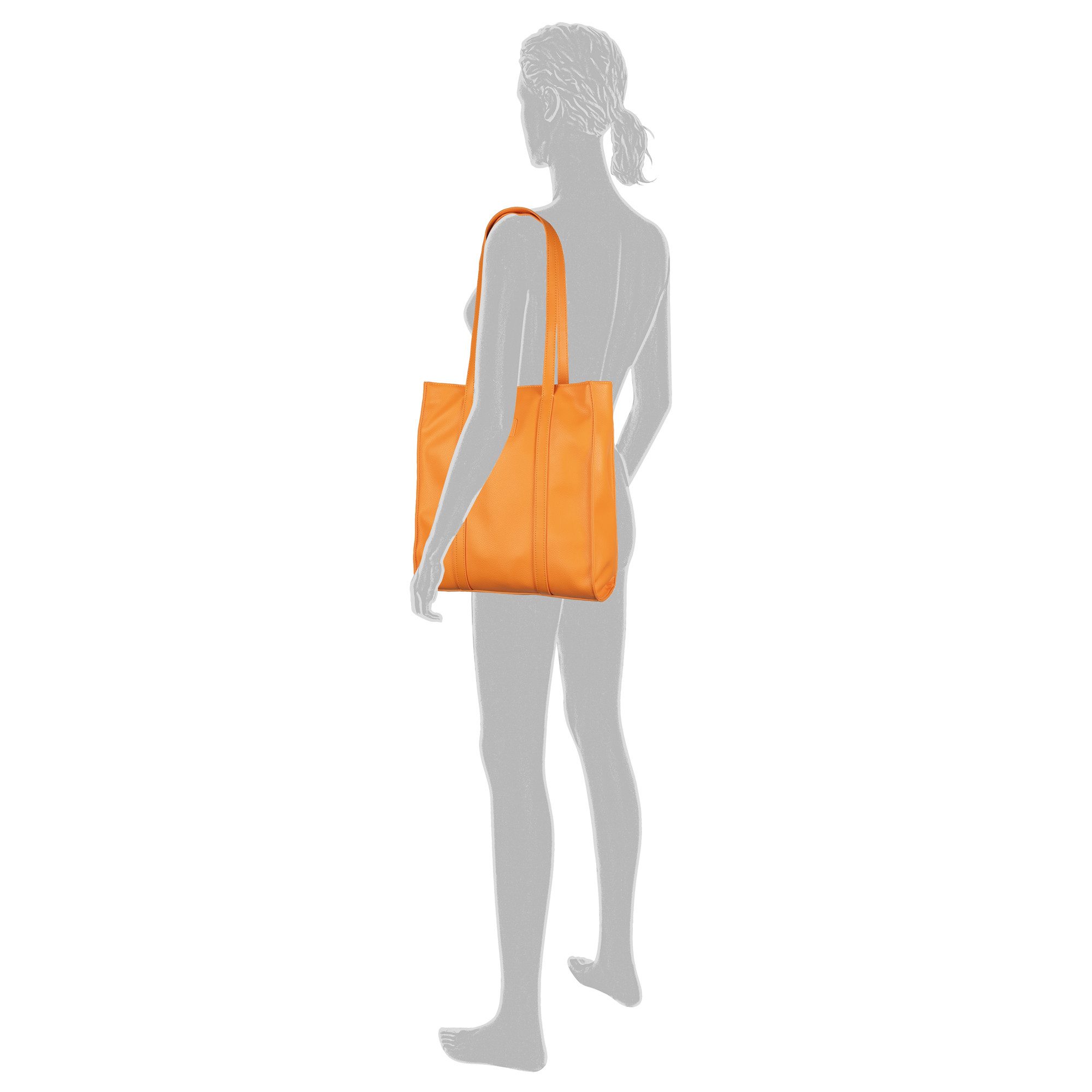 Gabor Shopper Elfie uit fijn nerf, glad kunstleer en met een logo rubber patch