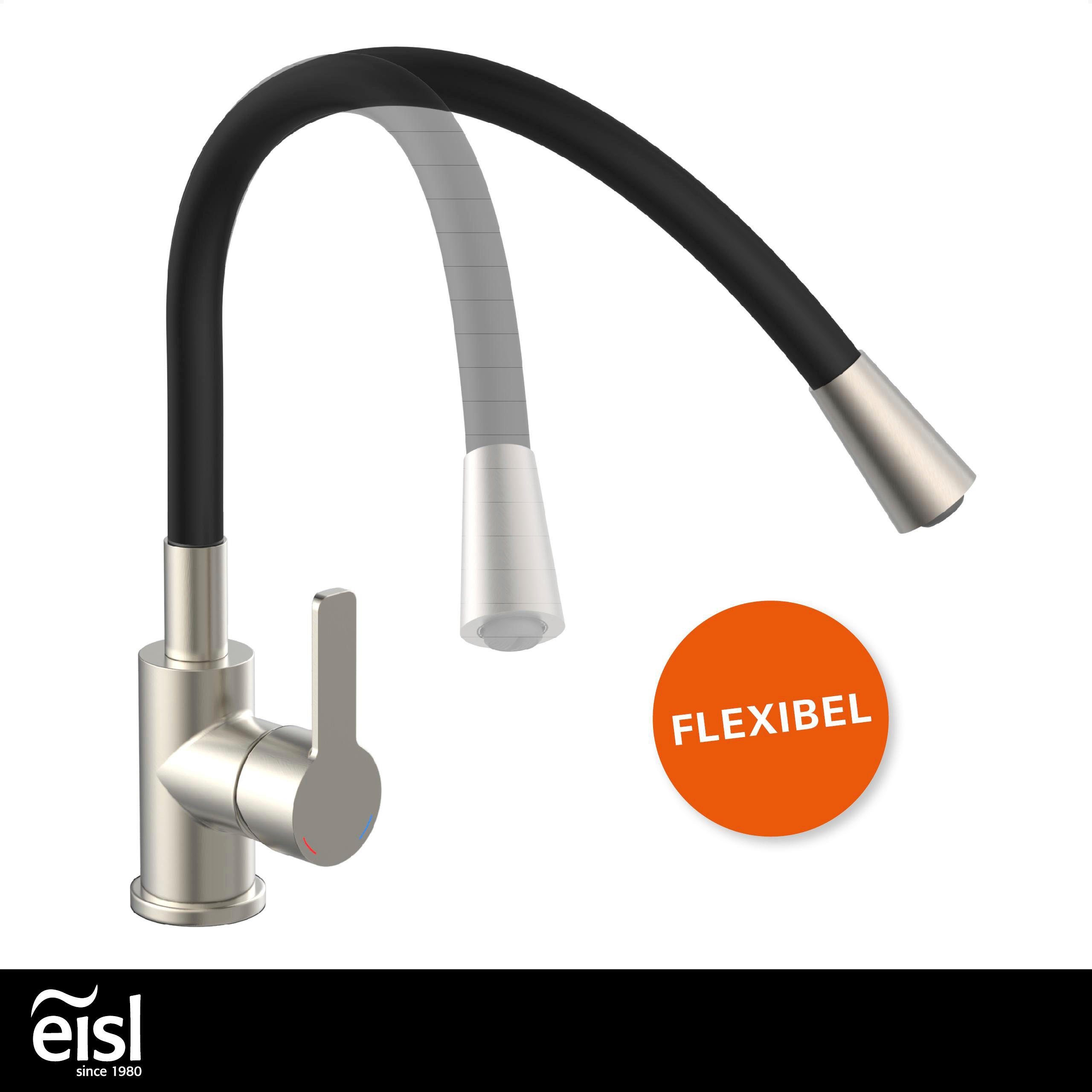 Eisl Gootsteen kraan Flexo energiebesparende cold-start, waterbesparende eco click,360° draaibaar