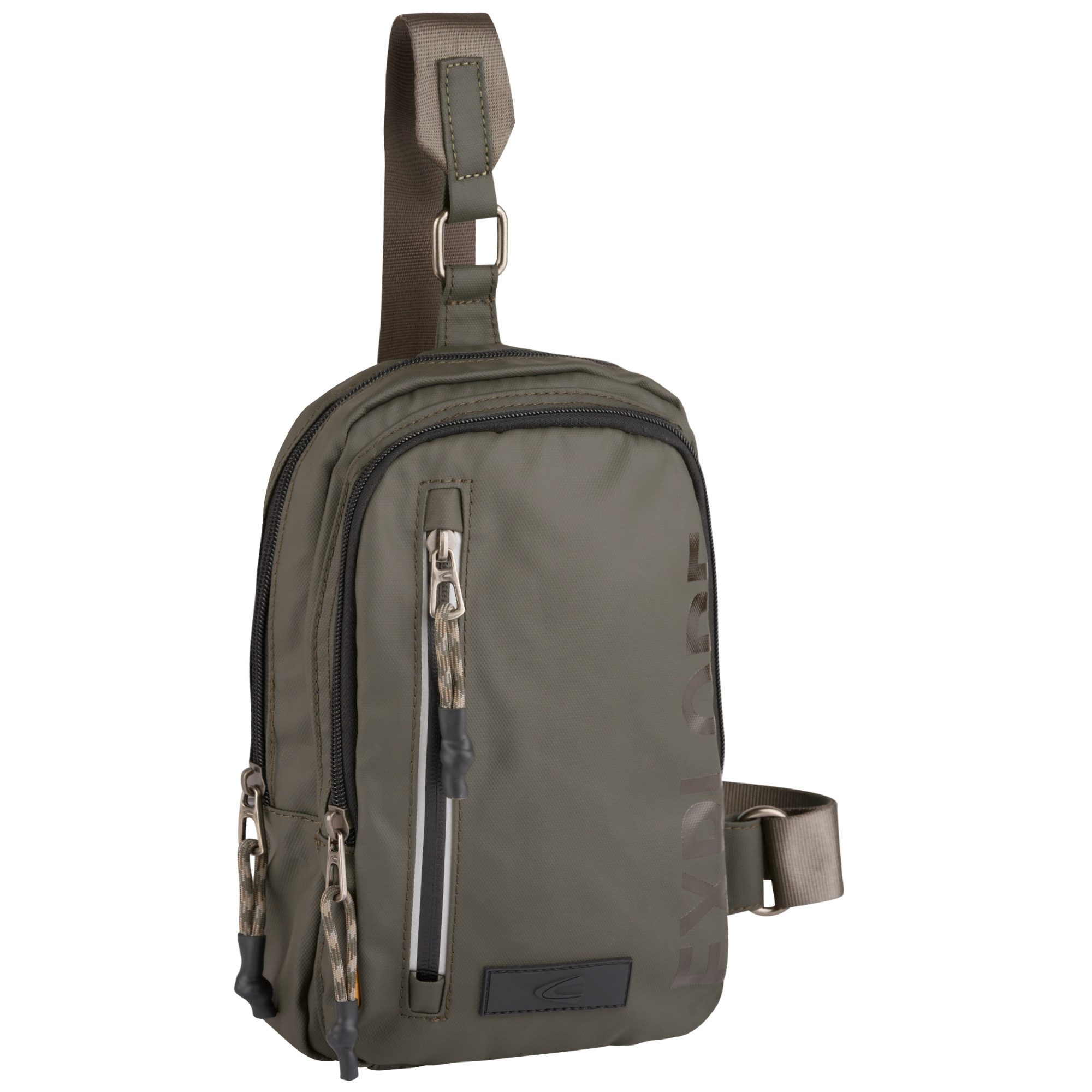 camel active Rugzak Explore waterafstotend gerecycled nylon en reflecterende ritsen