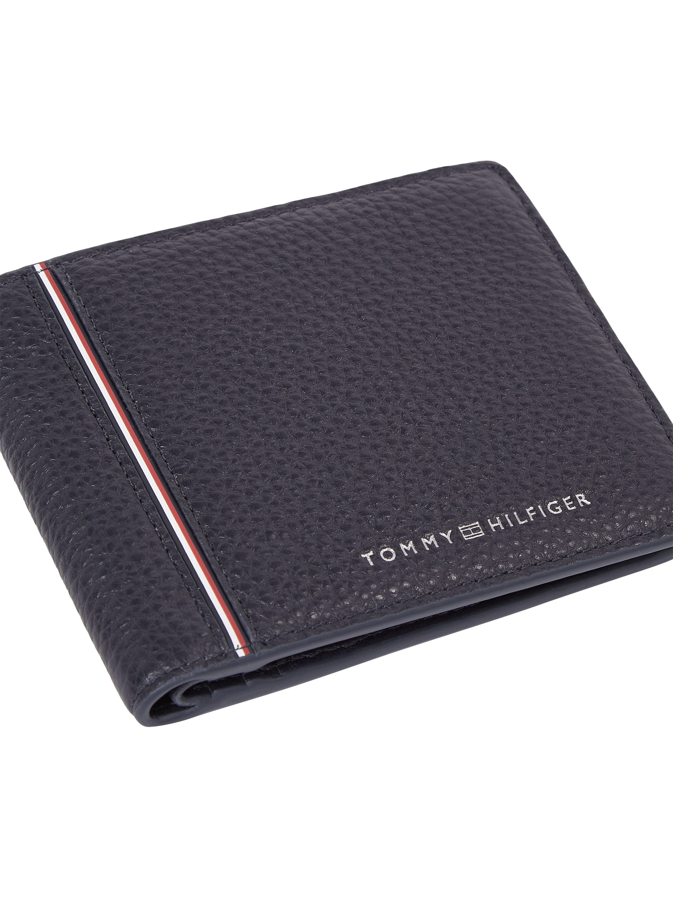 Tommy Hilfiger Portemonnee TH CORP CC AND COIN heren portemonnee kaartenetui met kleurrijke strepen