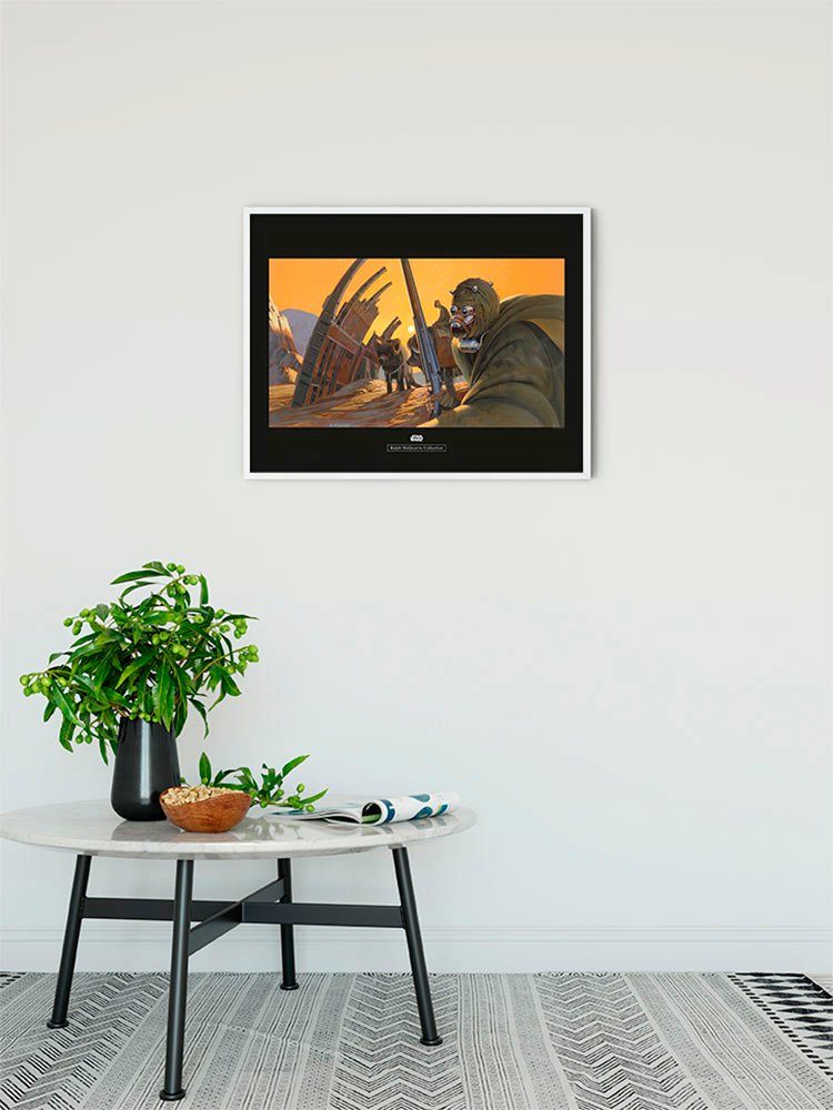 Komar Wanddecoratie Star Wars Classic RMQ Tusken Wanddecoratie voor de kinderkamer - zonder lijst (1 stuk)