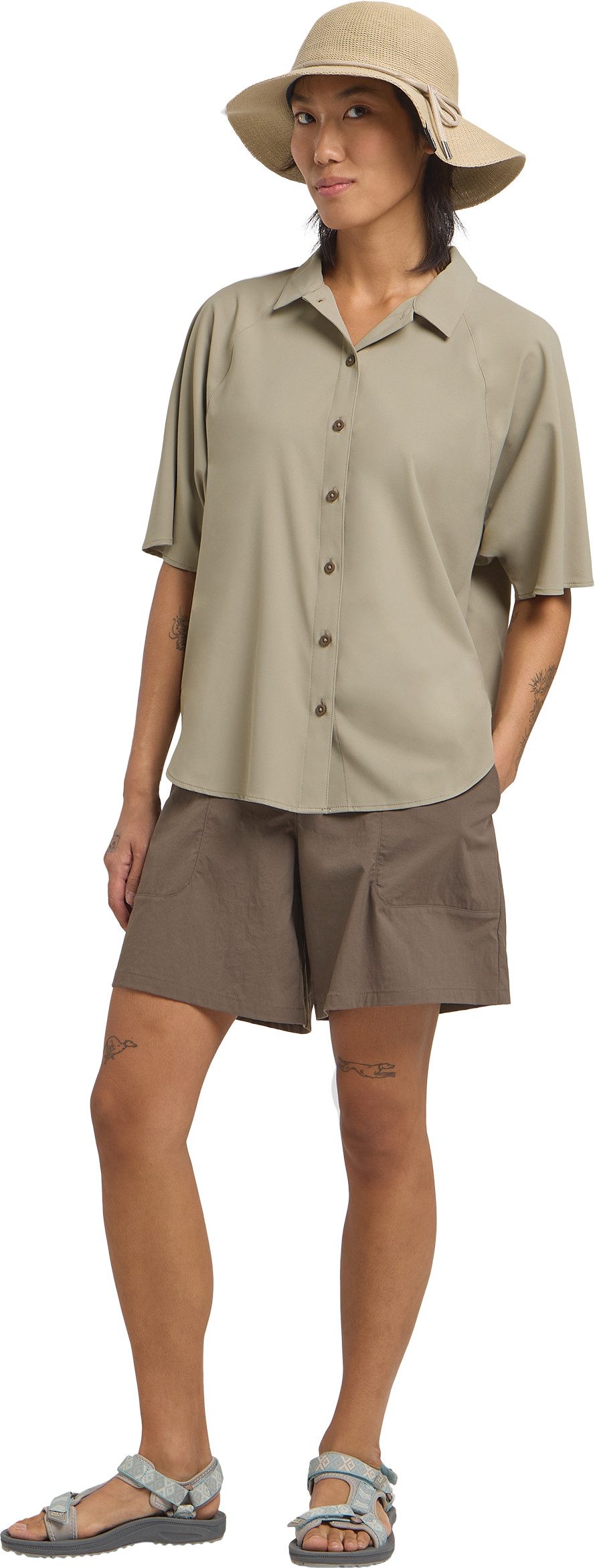 Jack Wolfskin Overhemd met korte mouwen SIERRA QUEST SS SHIRT W